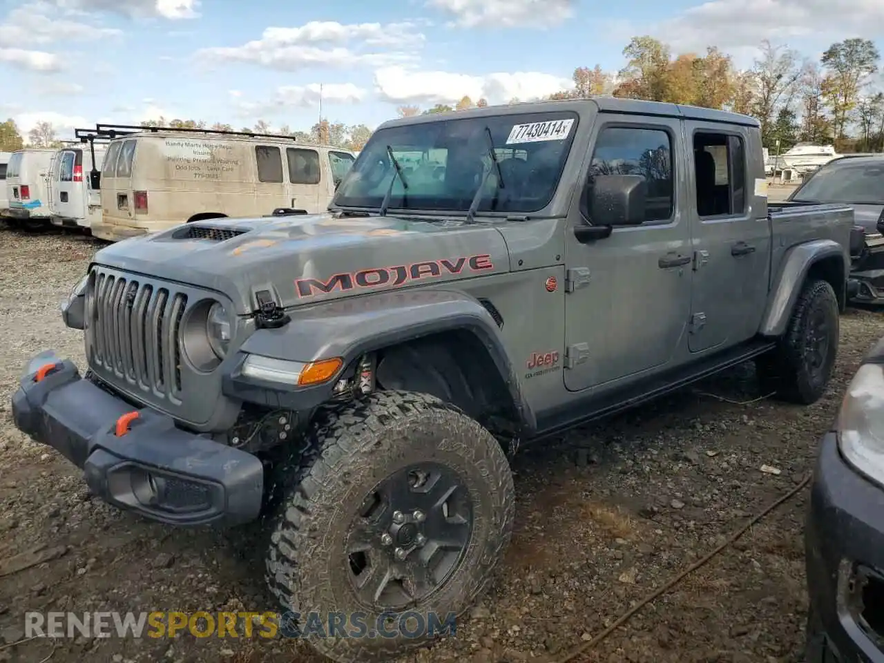 1 Photograph of a damaged car 1C6JJTEGXLL202735 JEEP GLADIATOR 2020