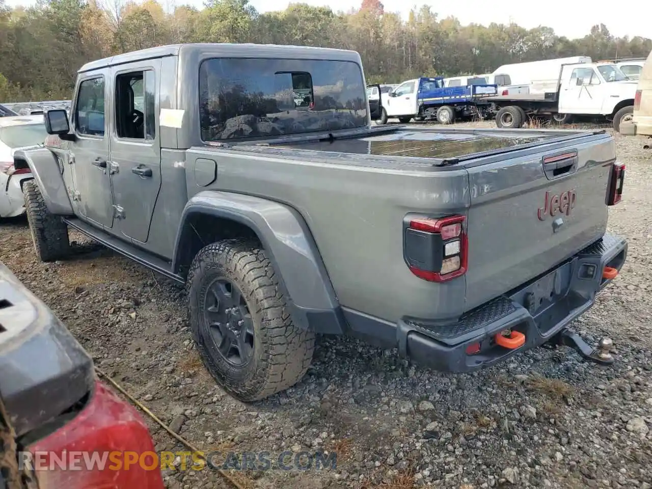 2 Photograph of a damaged car 1C6JJTEGXLL202735 JEEP GLADIATOR 2020