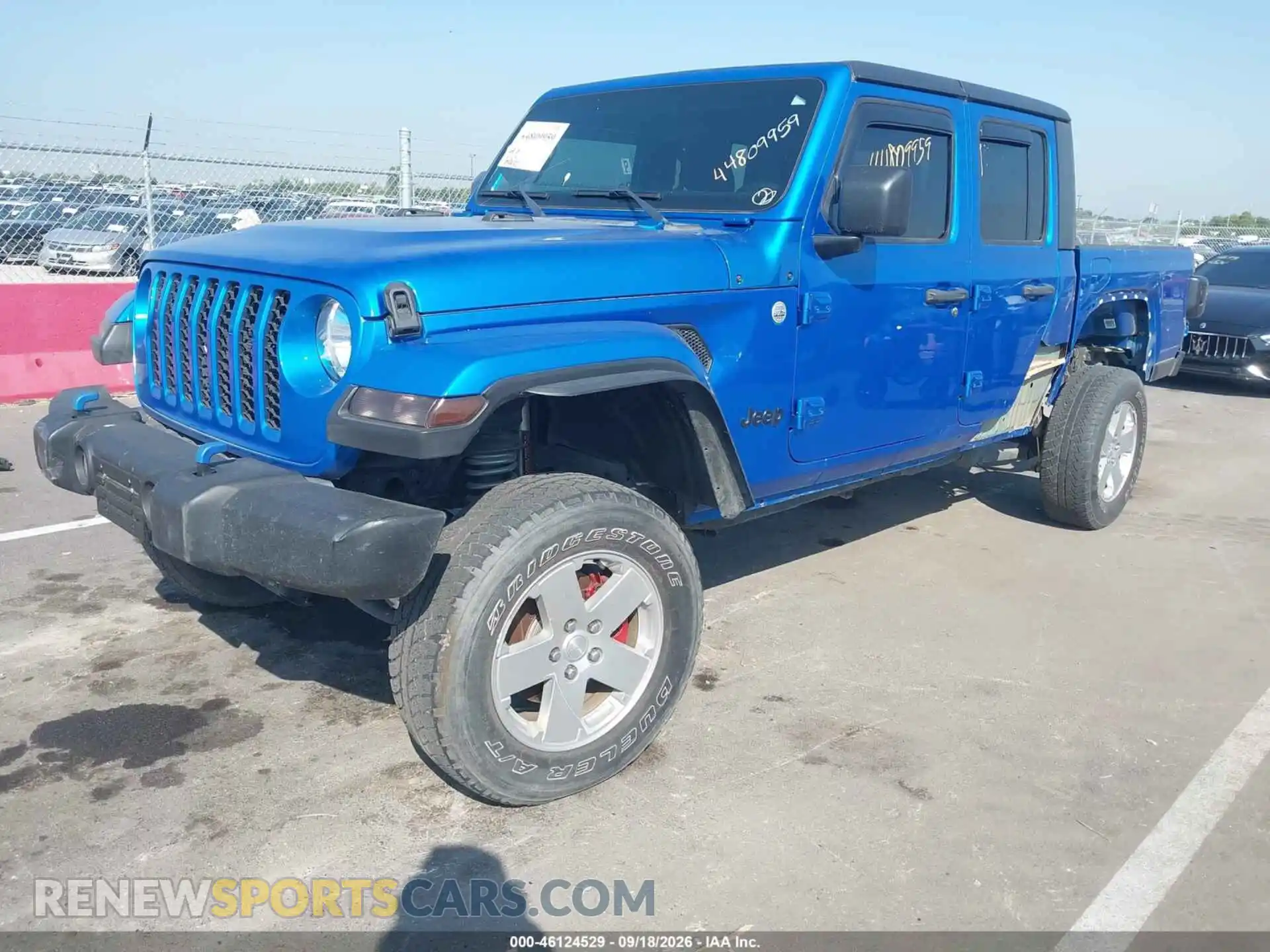 2 Photograph of a damaged car 1C6HJTAG0ML507280 JEEP GLADIATOR 2021