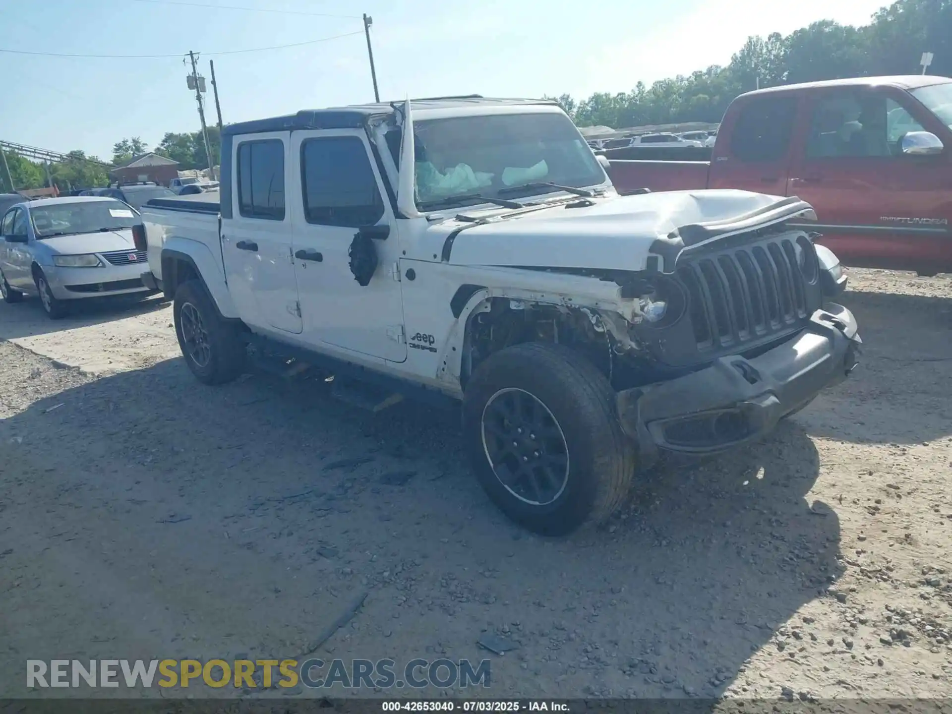 1 Photograph of a damaged car 1C6HJTAG0ML523351 JEEP GLADIATOR 2021