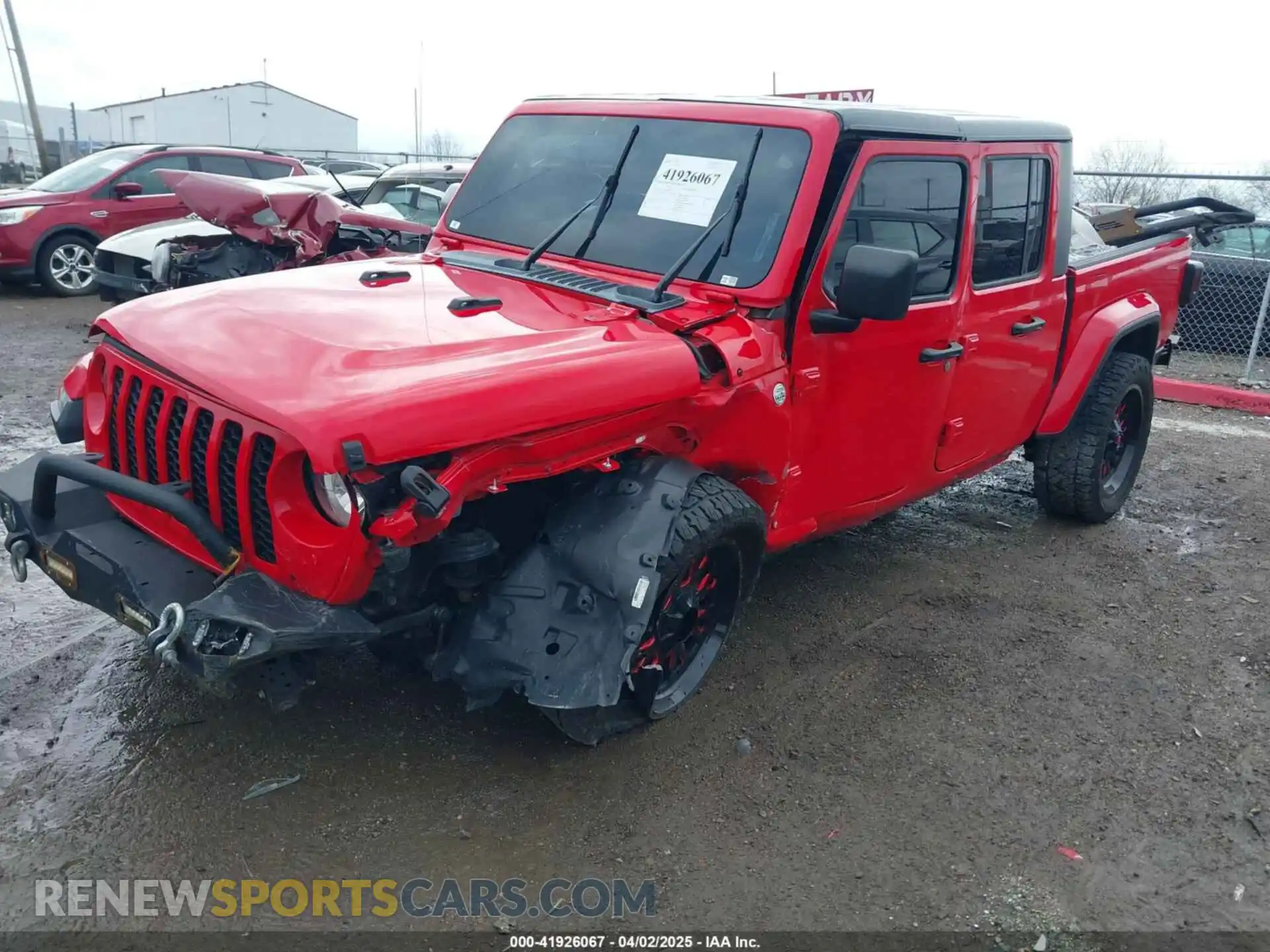2 Photograph of a damaged car 1C6HJTAG0ML547293 JEEP GLADIATOR 2021