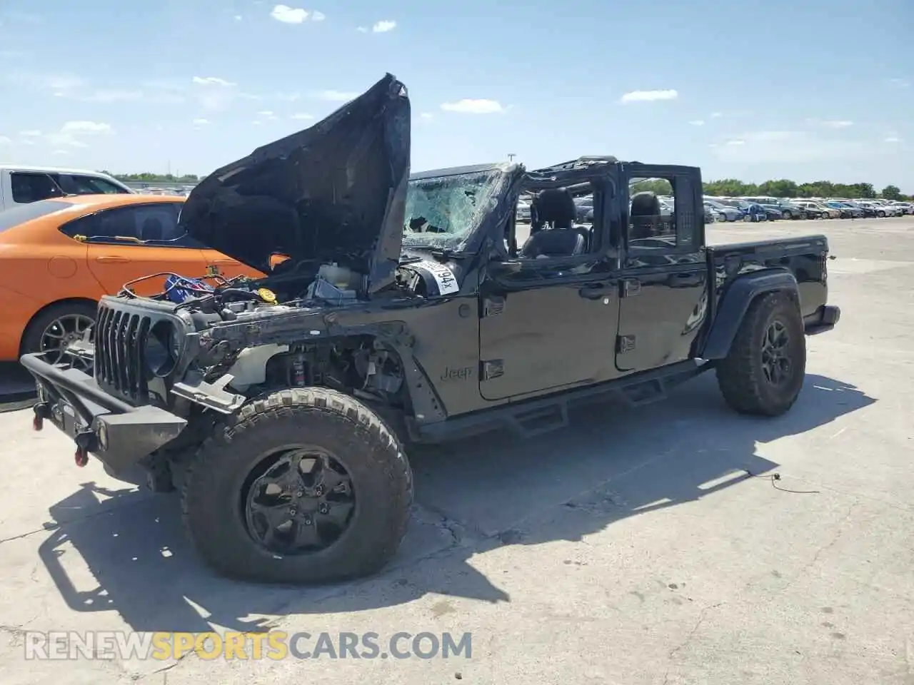 1 fotografías del automóvil dañado 1C6HJTAG0ML587535 JEEP GLADIATOR 2021