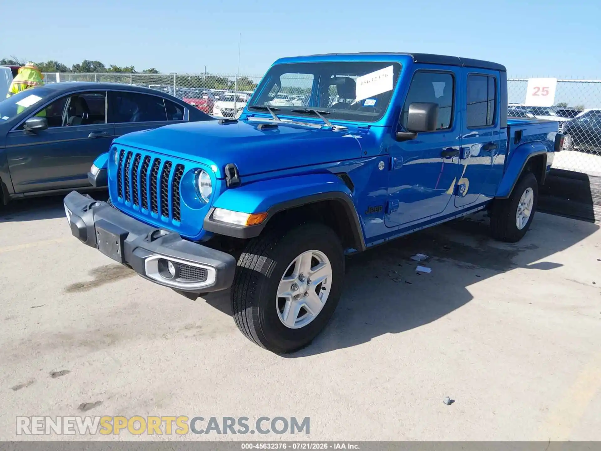 2 Photograph of a damaged car 1C6HJTAG1ML535864 JEEP GLADIATOR 2021