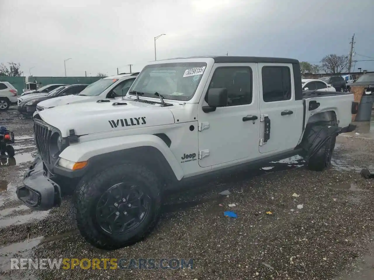 1 Photograph of a damaged car 1C6HJTAG2ML536554 JEEP GLADIATOR 2021