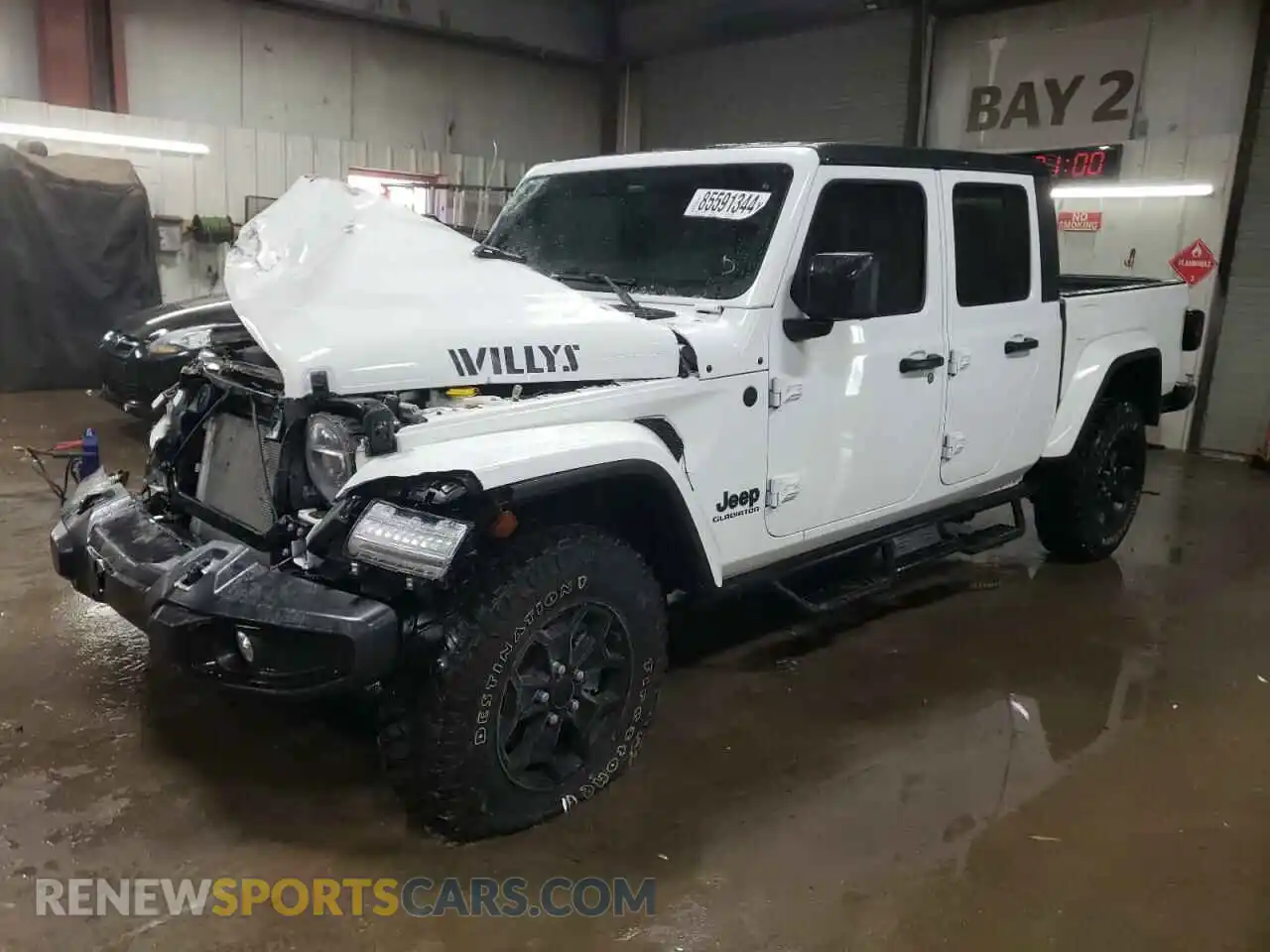 1 Photograph of a damaged car 1C6HJTAG2ML563219 JEEP GLADIATOR 2021