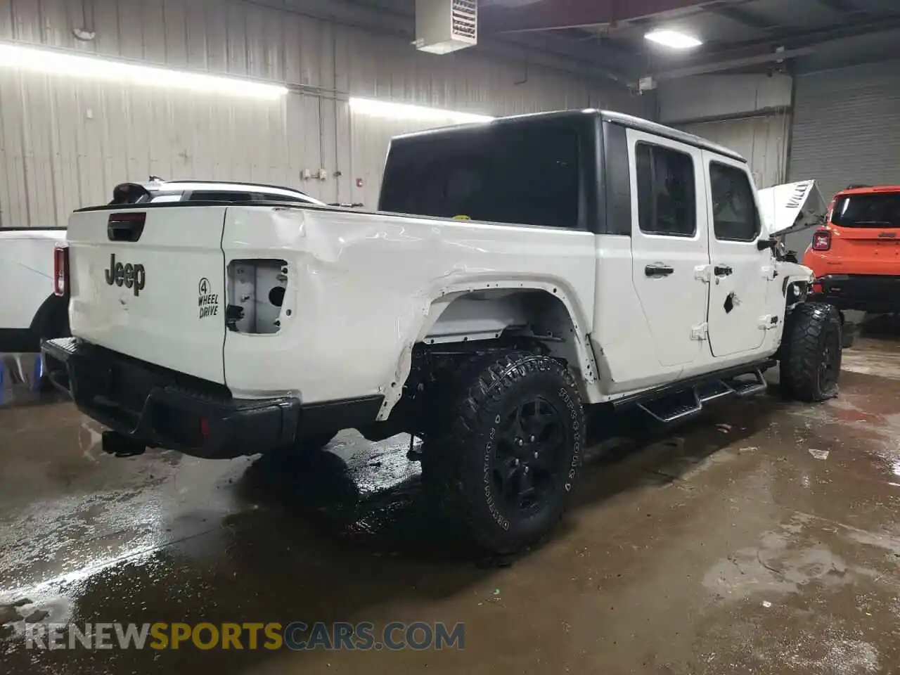 3 Photograph of a damaged car 1C6HJTAG2ML563219 JEEP GLADIATOR 2021