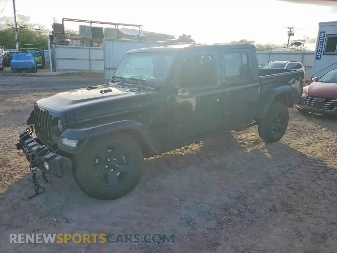 1 Photograph of a damaged car 1C6HJTAG2ML592476 JEEP GLADIATOR 2021