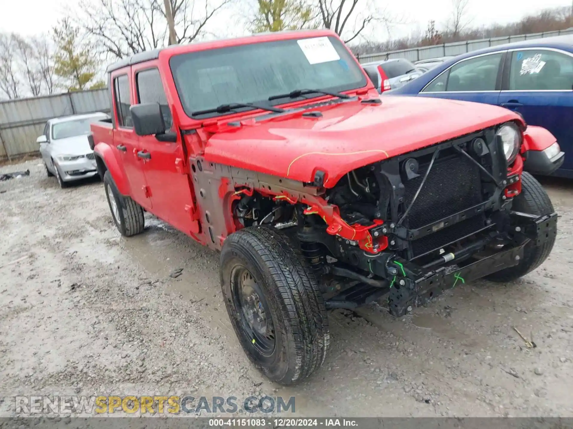 1 Photograph of a damaged car 1C6HJTAG3ML502574 JEEP GLADIATOR 2021