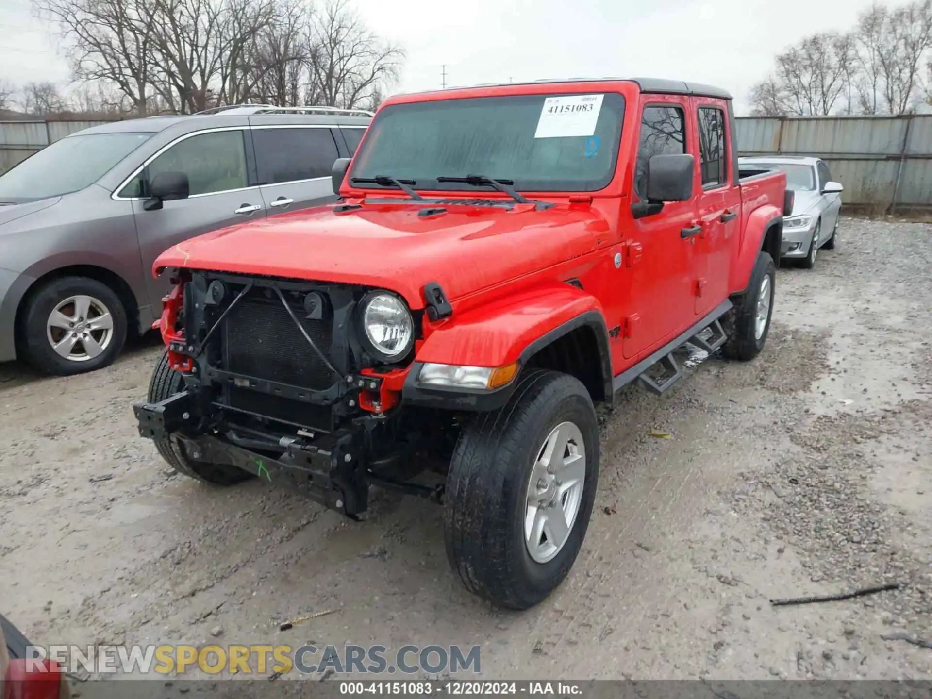 2 Photograph of a damaged car 1C6HJTAG3ML502574 JEEP GLADIATOR 2021
