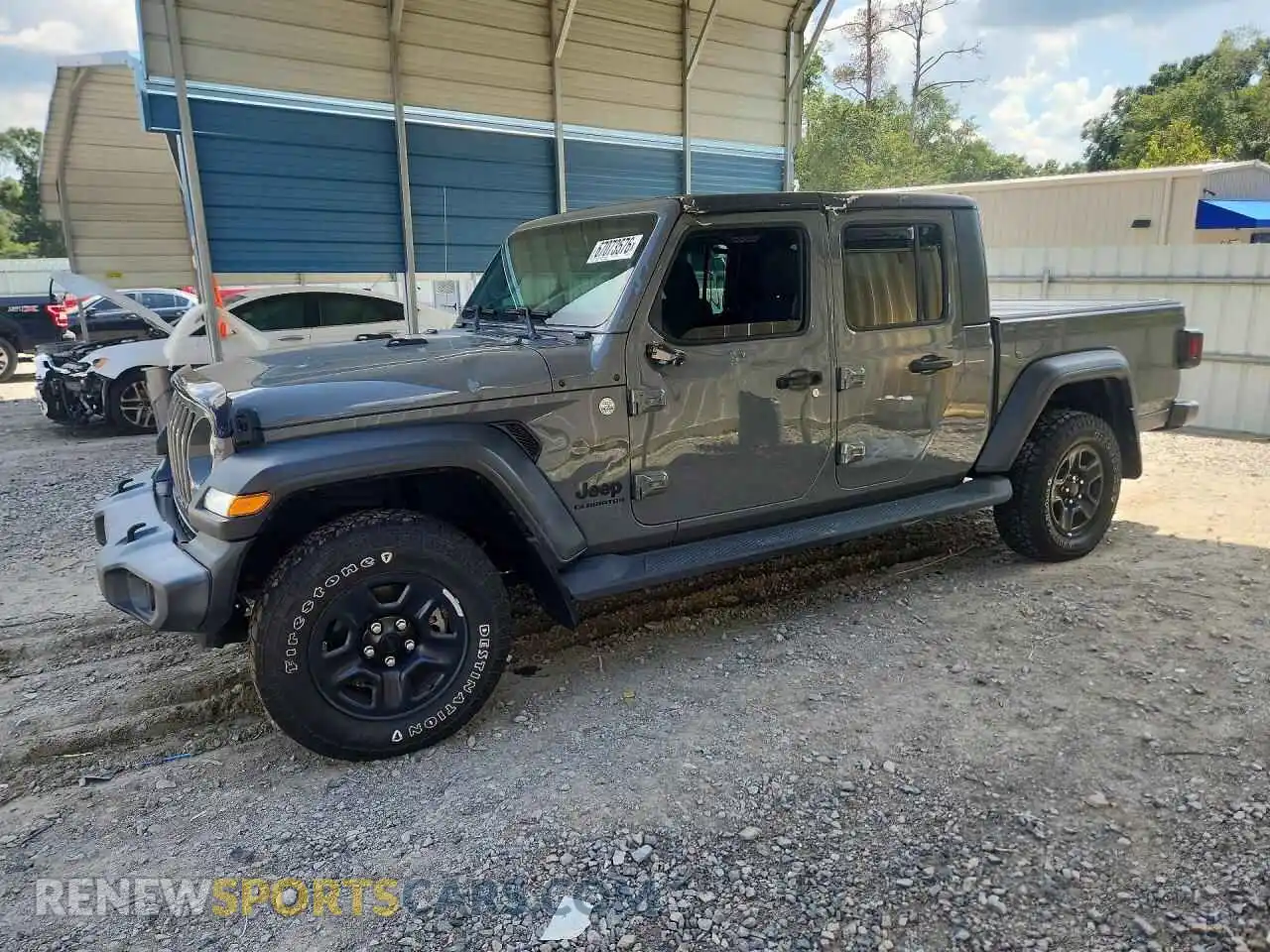 1 Photograph of a damaged car 1C6HJTAG3ML507015 JEEP GLADIATOR 2021