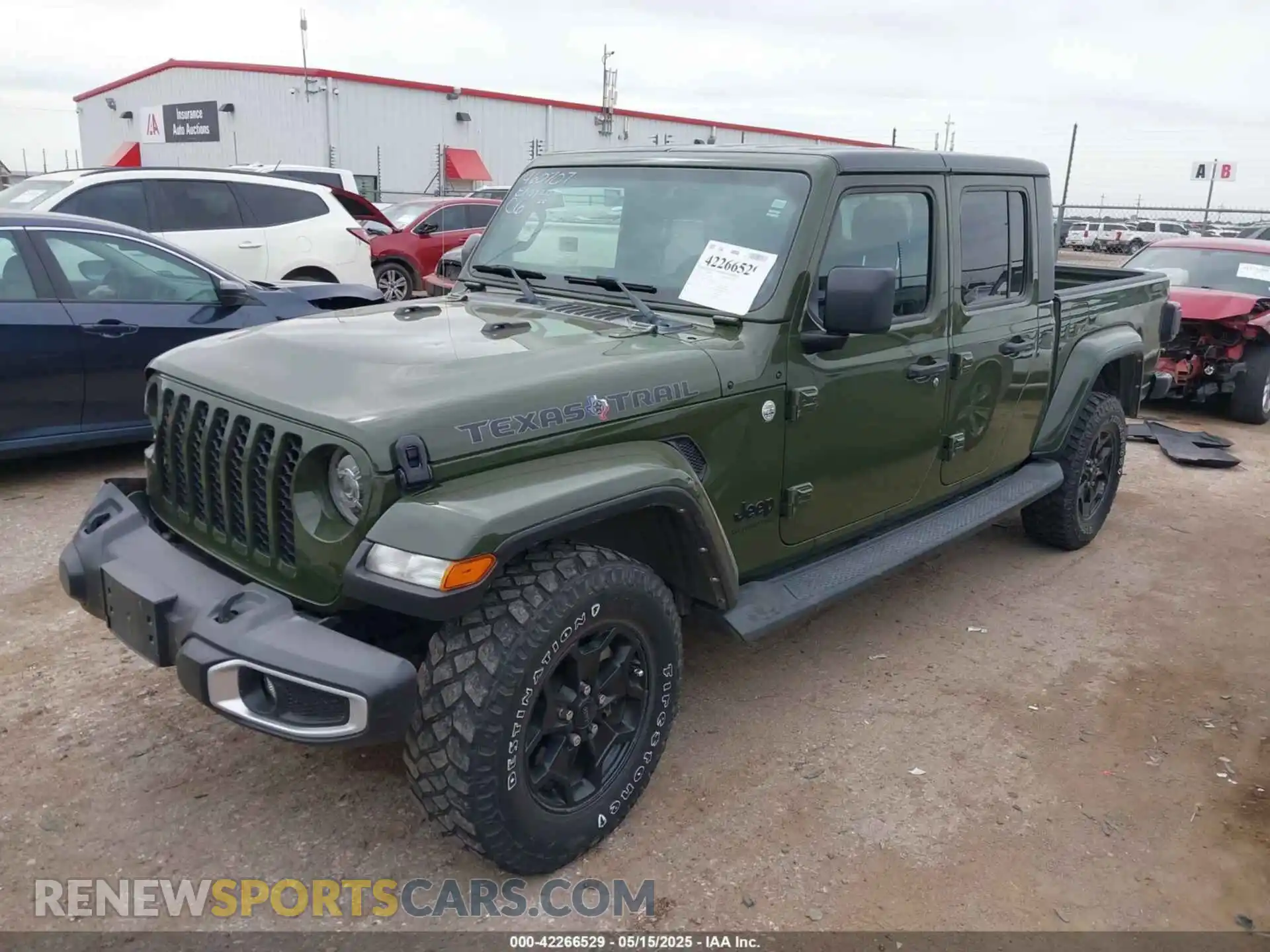 2 Photograph of a damaged car 1C6HJTAG3ML597461 JEEP GLADIATOR 2021