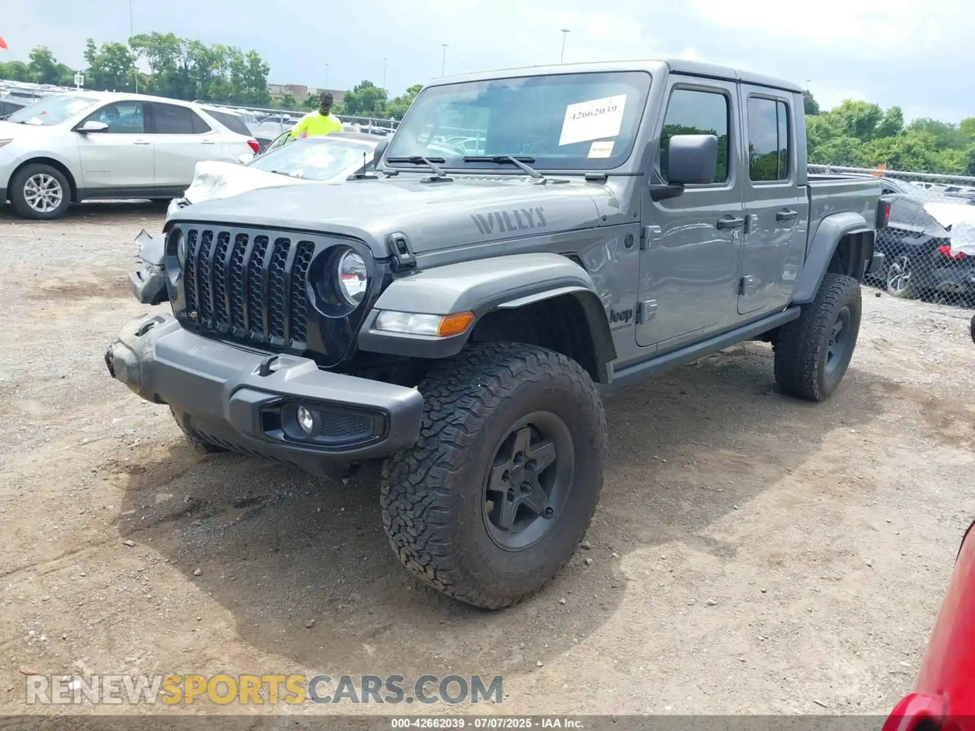 2 Photograph of a damaged car 1C6HJTAG4ML518055 JEEP GLADIATOR 2021