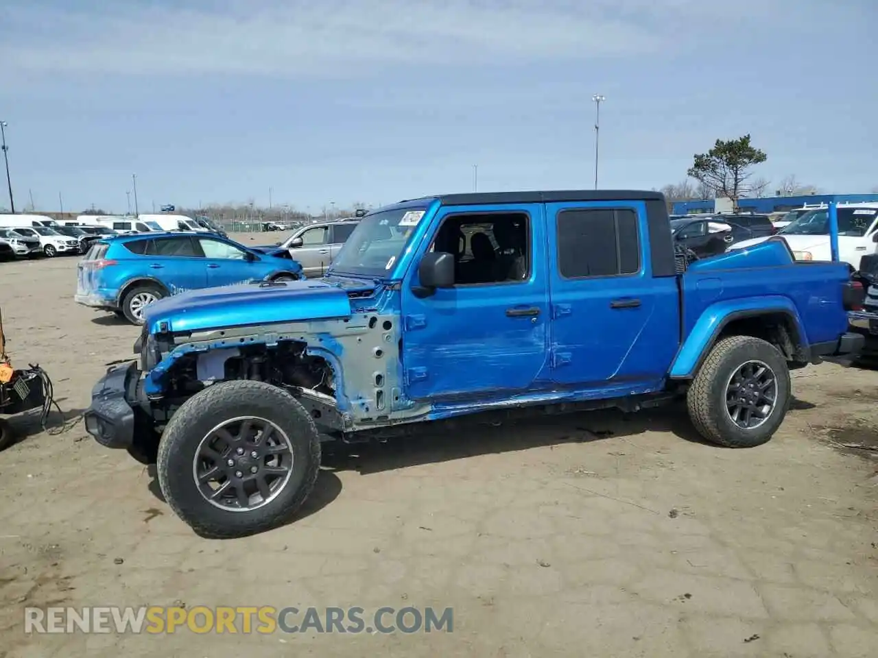 1 Photograph of a damaged car 1C6HJTAG4ML524342 JEEP GLADIATOR 2021