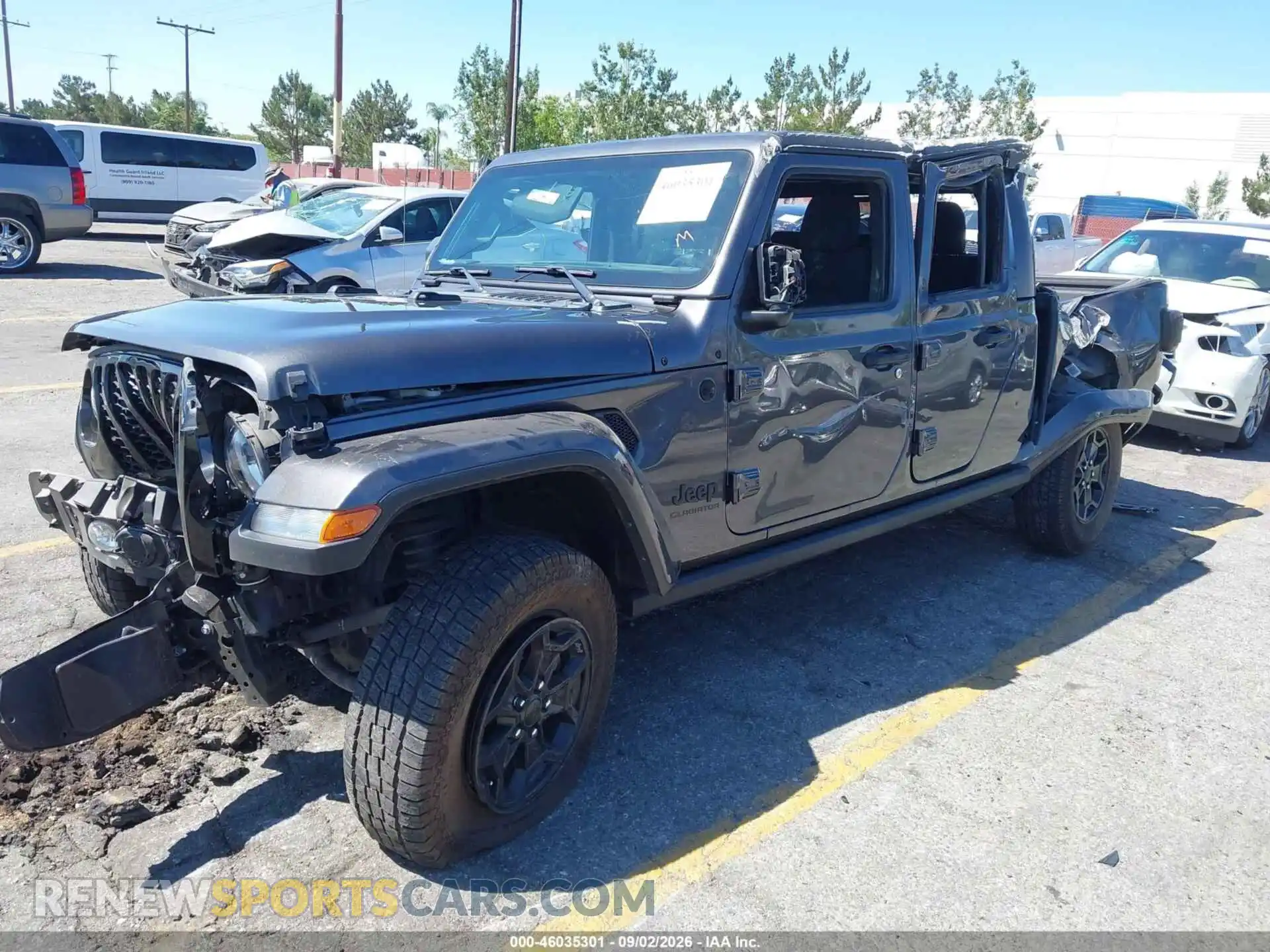 2 fotografías del automóvil dañado 1C6HJTAG4ML572231 JEEP GLADIATOR 2021