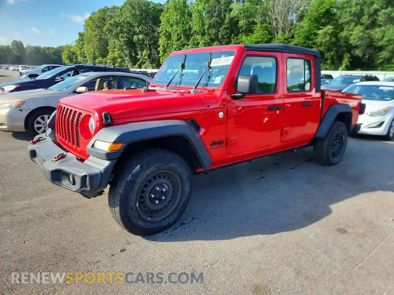 1 Photograph of a damaged car 1C6HJTAG5ML511289 JEEP GLADIATOR 2021