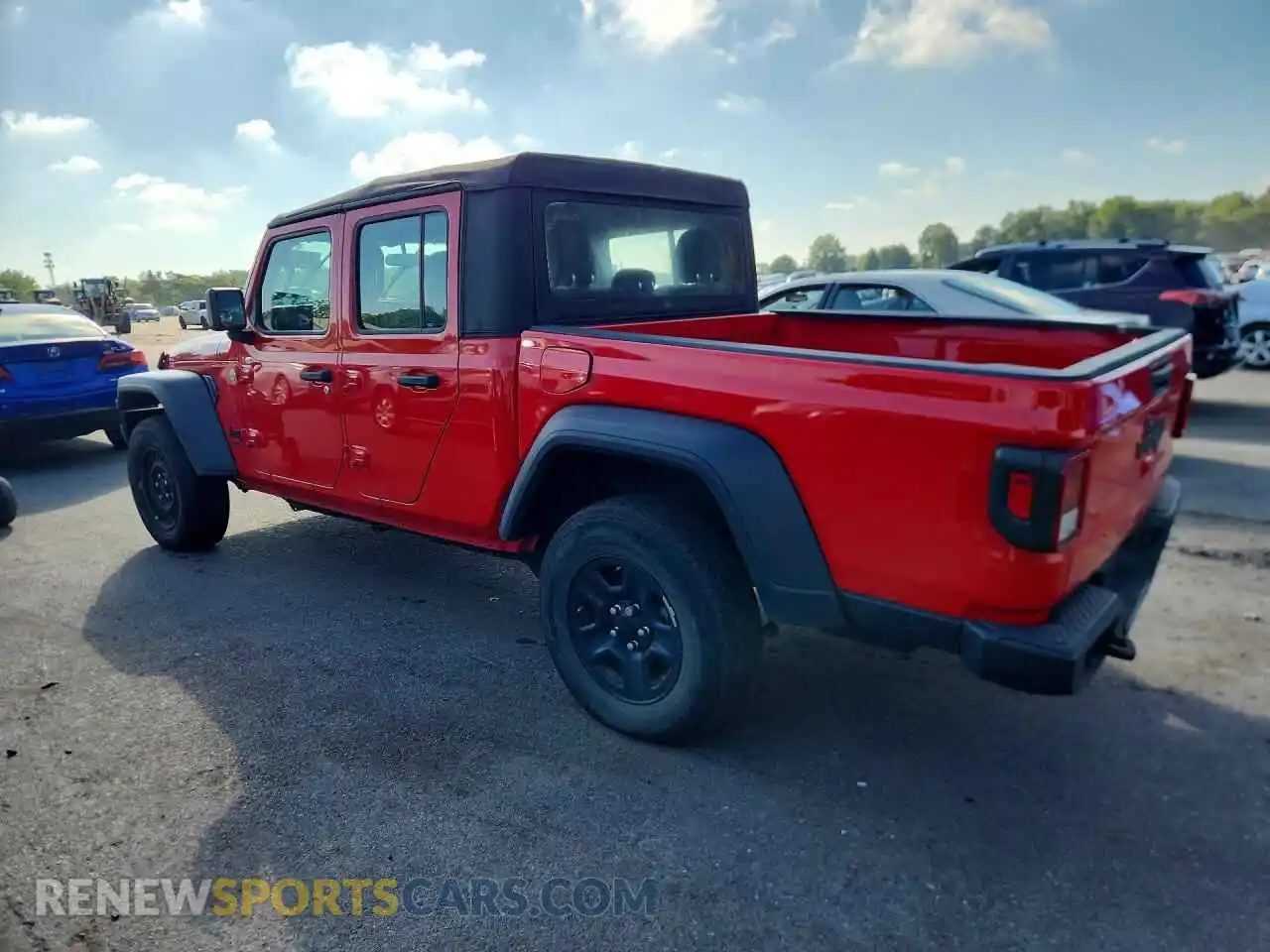2 Photograph of a damaged car 1C6HJTAG5ML511289 JEEP GLADIATOR 2021