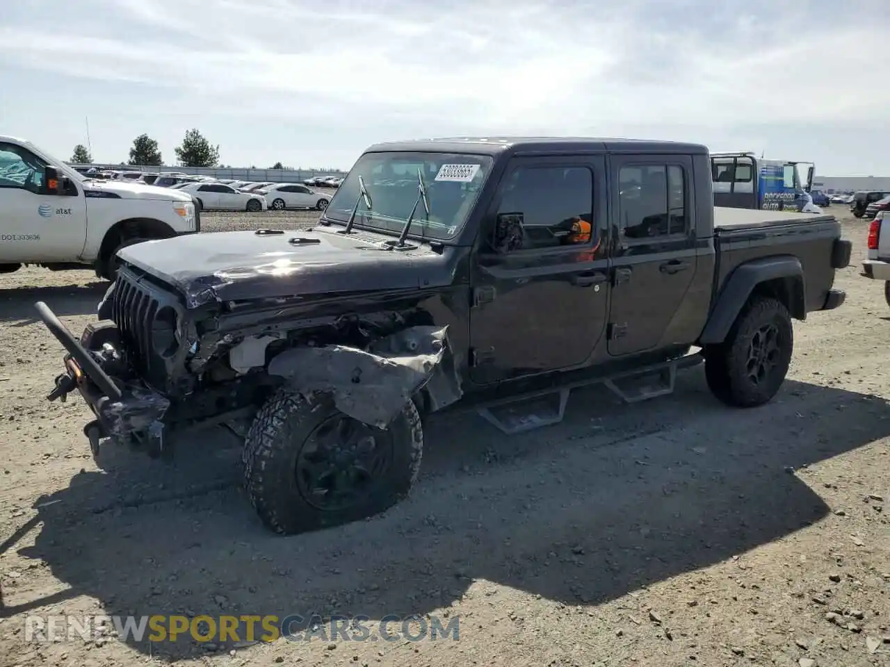 1 Photograph of a damaged car 1C6HJTAG5ML575719 JEEP GLADIATOR 2021