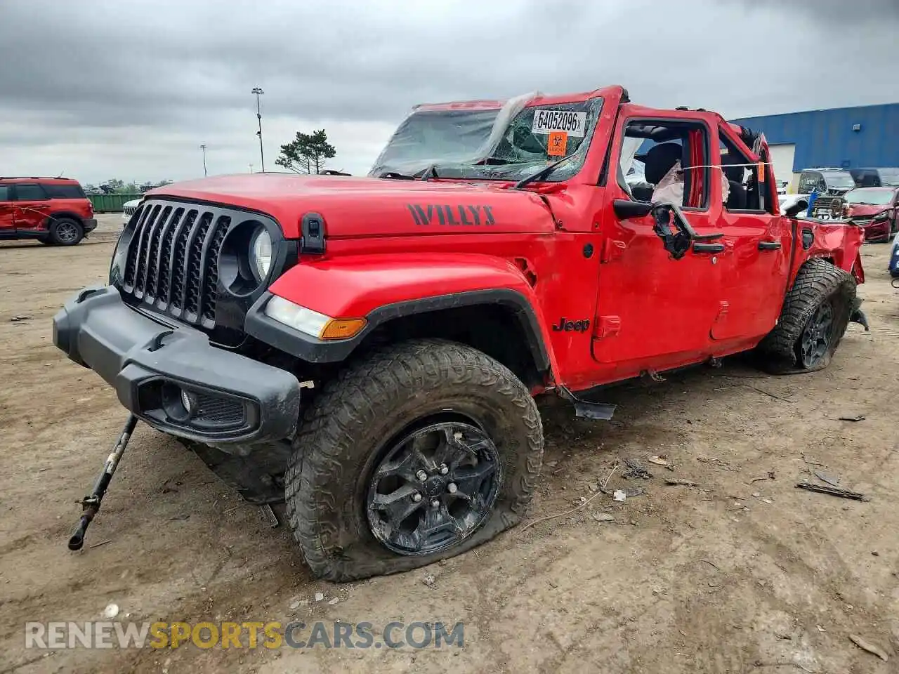 1 Фотография поврежденного автомобиля 1C6HJTAG5ML614096 JEEP GLADIATOR 2021