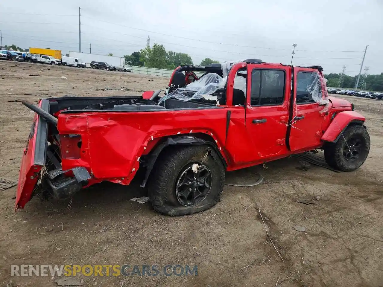 3 Фотография поврежденного автомобиля 1C6HJTAG5ML614096 JEEP GLADIATOR 2021