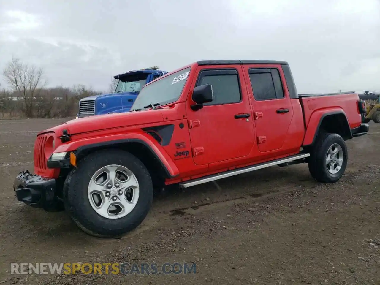 1 Photograph of a damaged car 1C6HJTAG6ML576801 JEEP GLADIATOR 2021