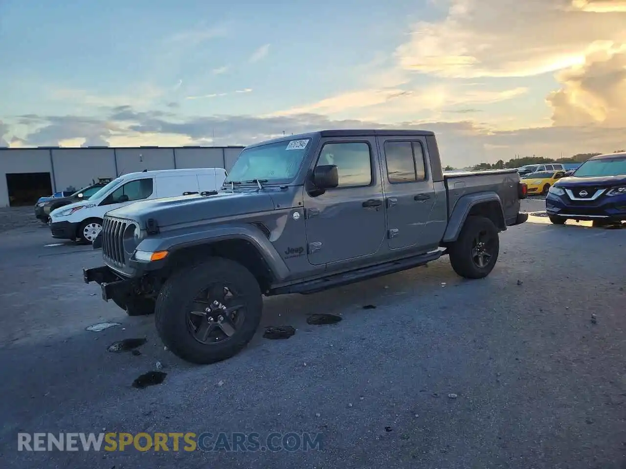 1 Photograph of a damaged car 1C6HJTAG6ML583229 JEEP GLADIATOR 2021