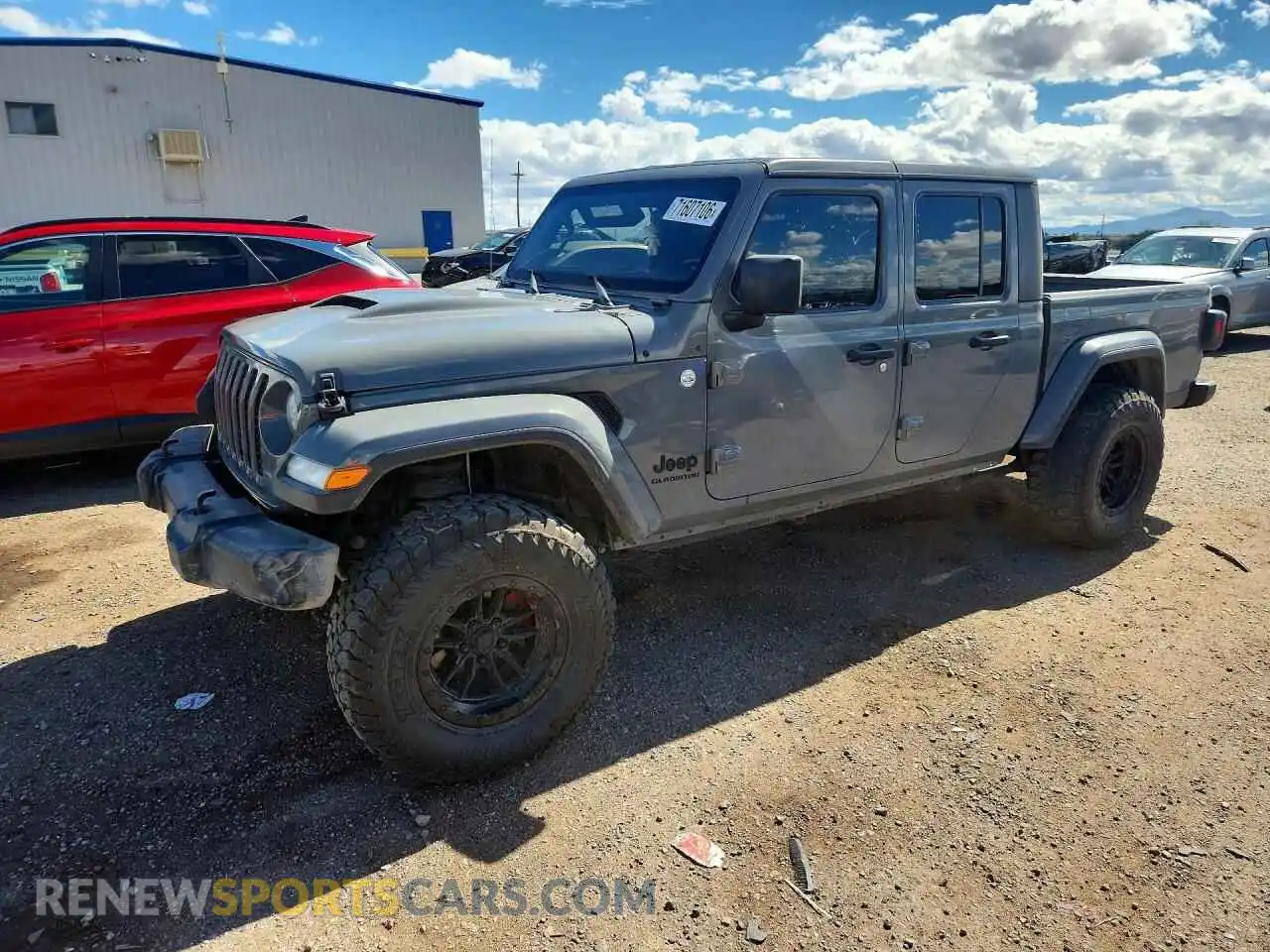 1 Photograph of a damaged car 1C6HJTAG7ML580405 JEEP GLADIATOR 2021