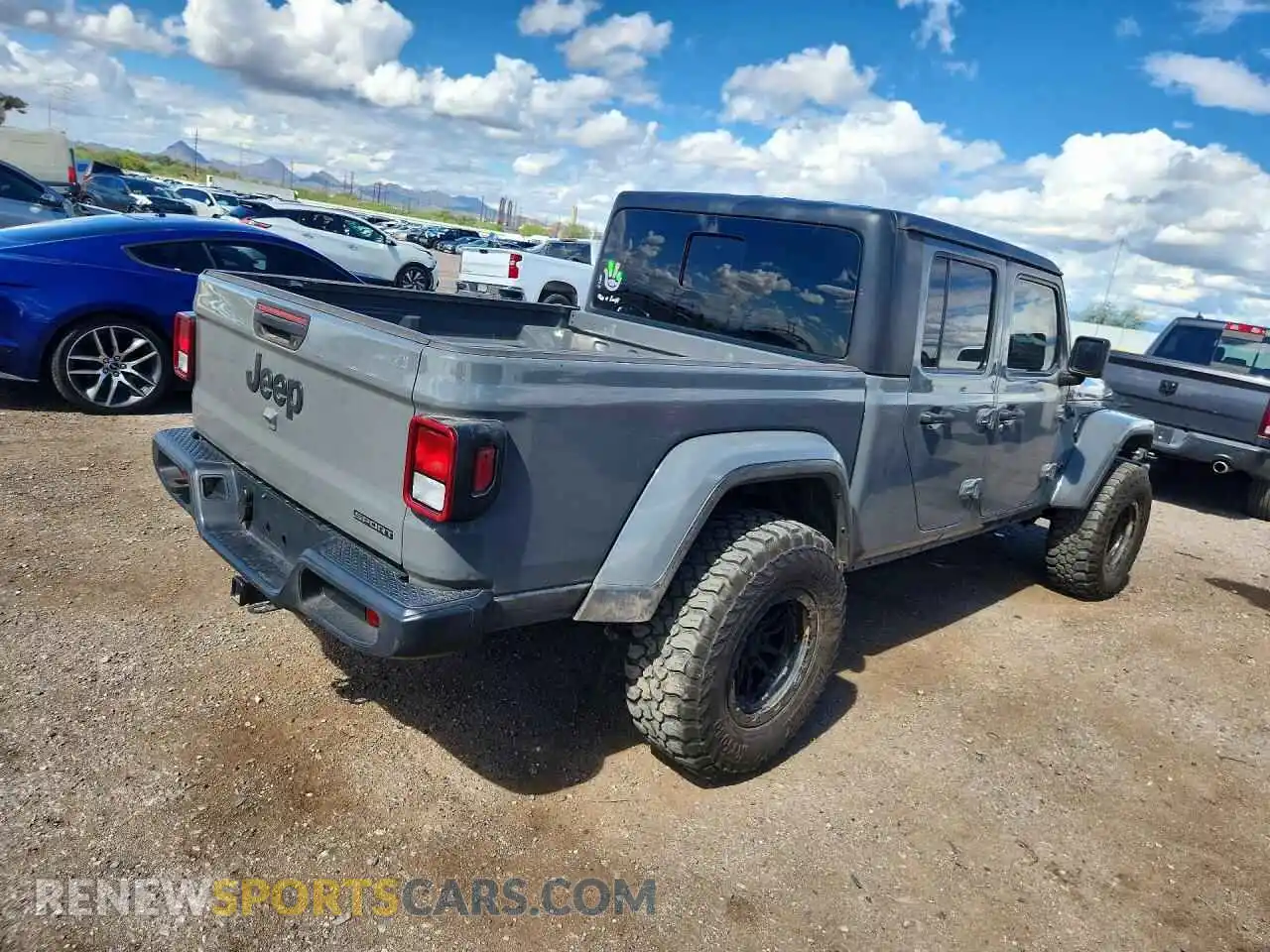 3 Photograph of a damaged car 1C6HJTAG7ML580405 JEEP GLADIATOR 2021