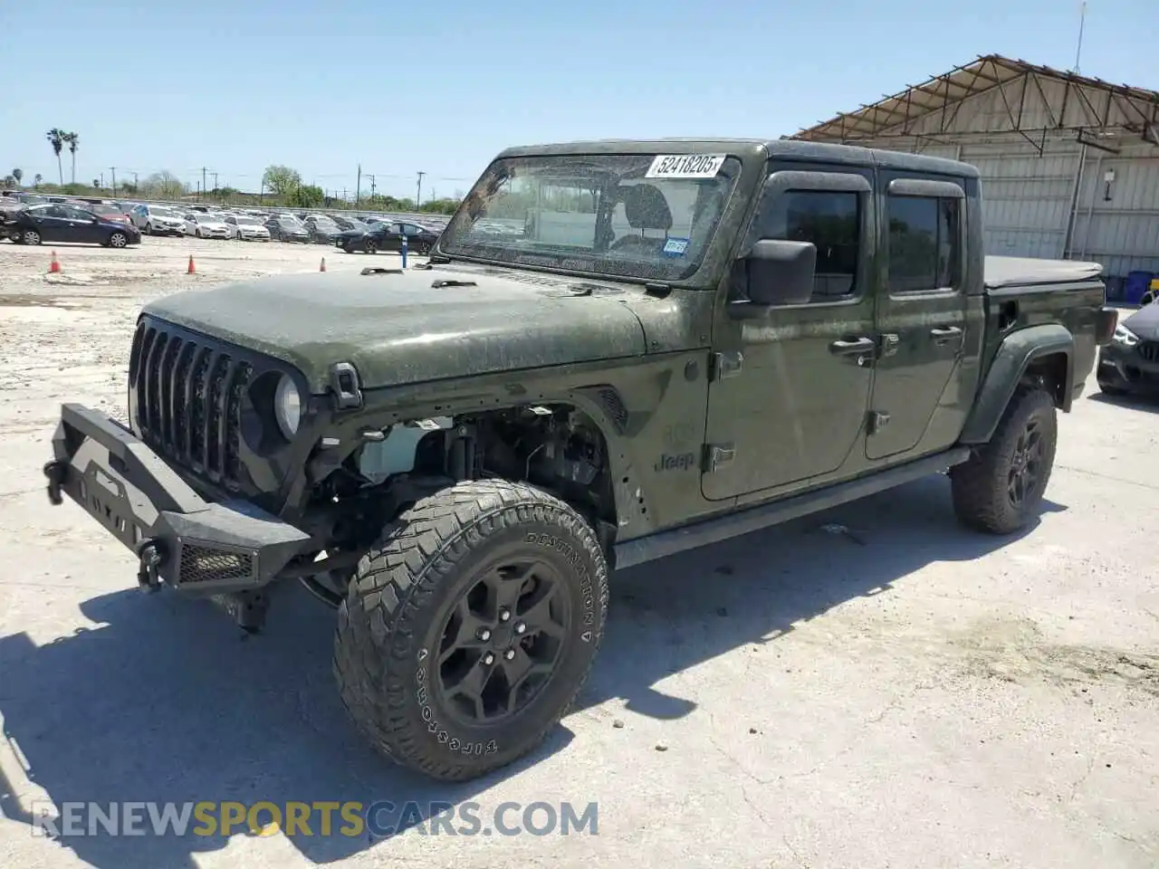 1 Photograph of a damaged car 1C6HJTAG7ML582820 JEEP GLADIATOR 2021