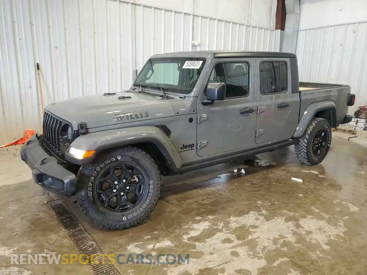 1 Photograph of a damaged car 1C6HJTAG7ML583921 JEEP GLADIATOR 2021