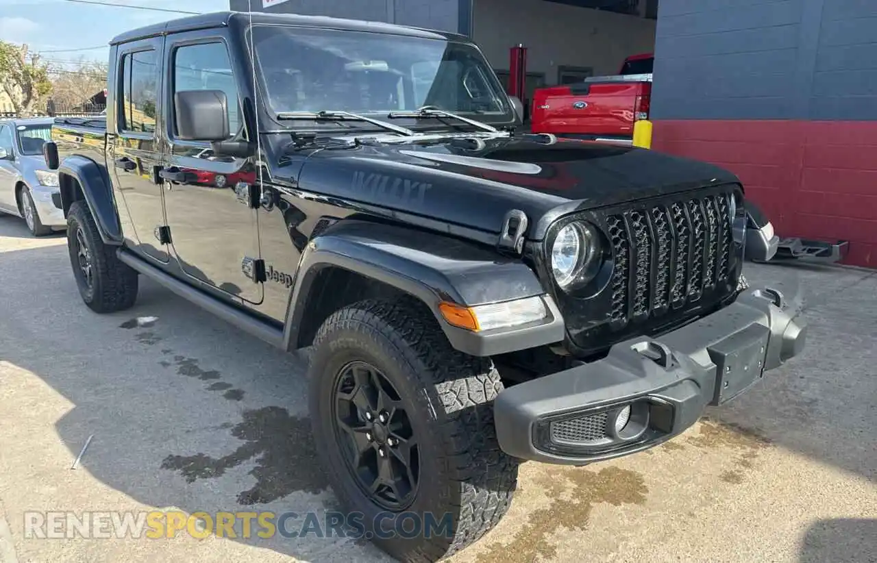 1 Photograph of a damaged car 1C6HJTAG8ML511531 JEEP GLADIATOR 2021