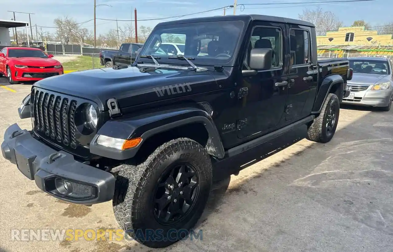 2 Photograph of a damaged car 1C6HJTAG8ML511531 JEEP GLADIATOR 2021