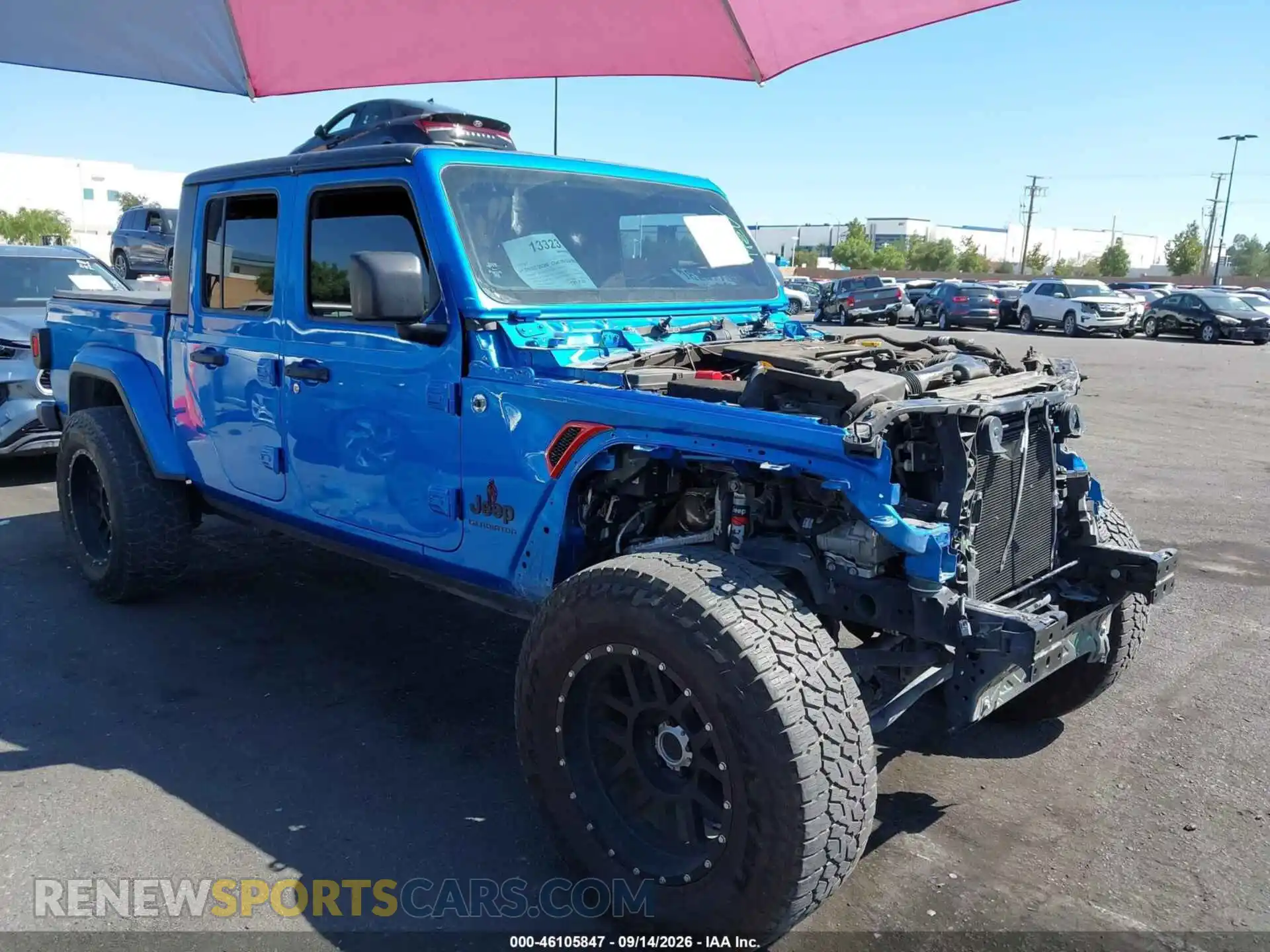 1 fotografías del automóvil dañado 1C6HJTAG8ML516387 JEEP GLADIATOR 2021
