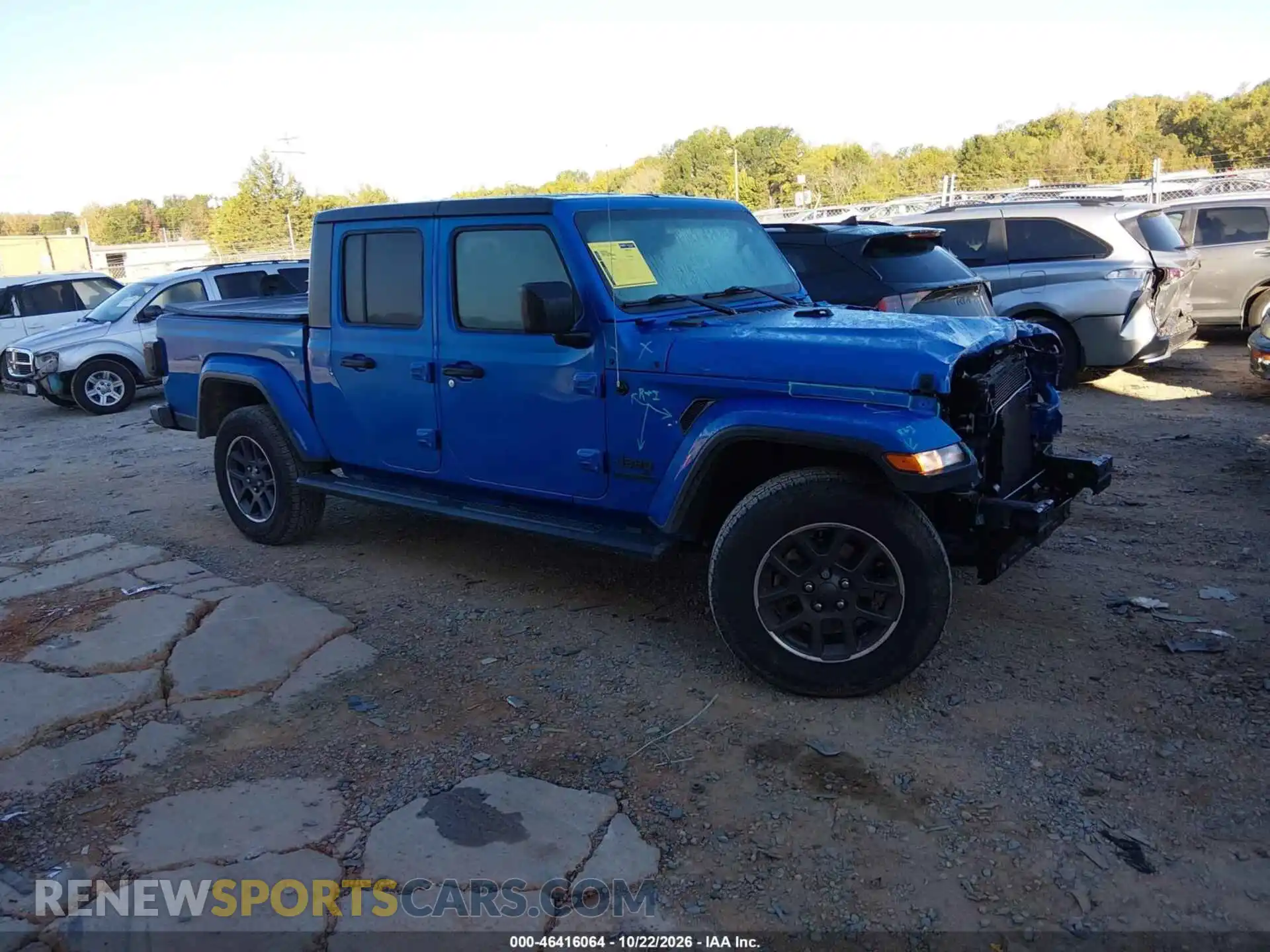 1 fotografías del automóvil dañado 1C6HJTAG8ML525574 JEEP GLADIATOR 2021
