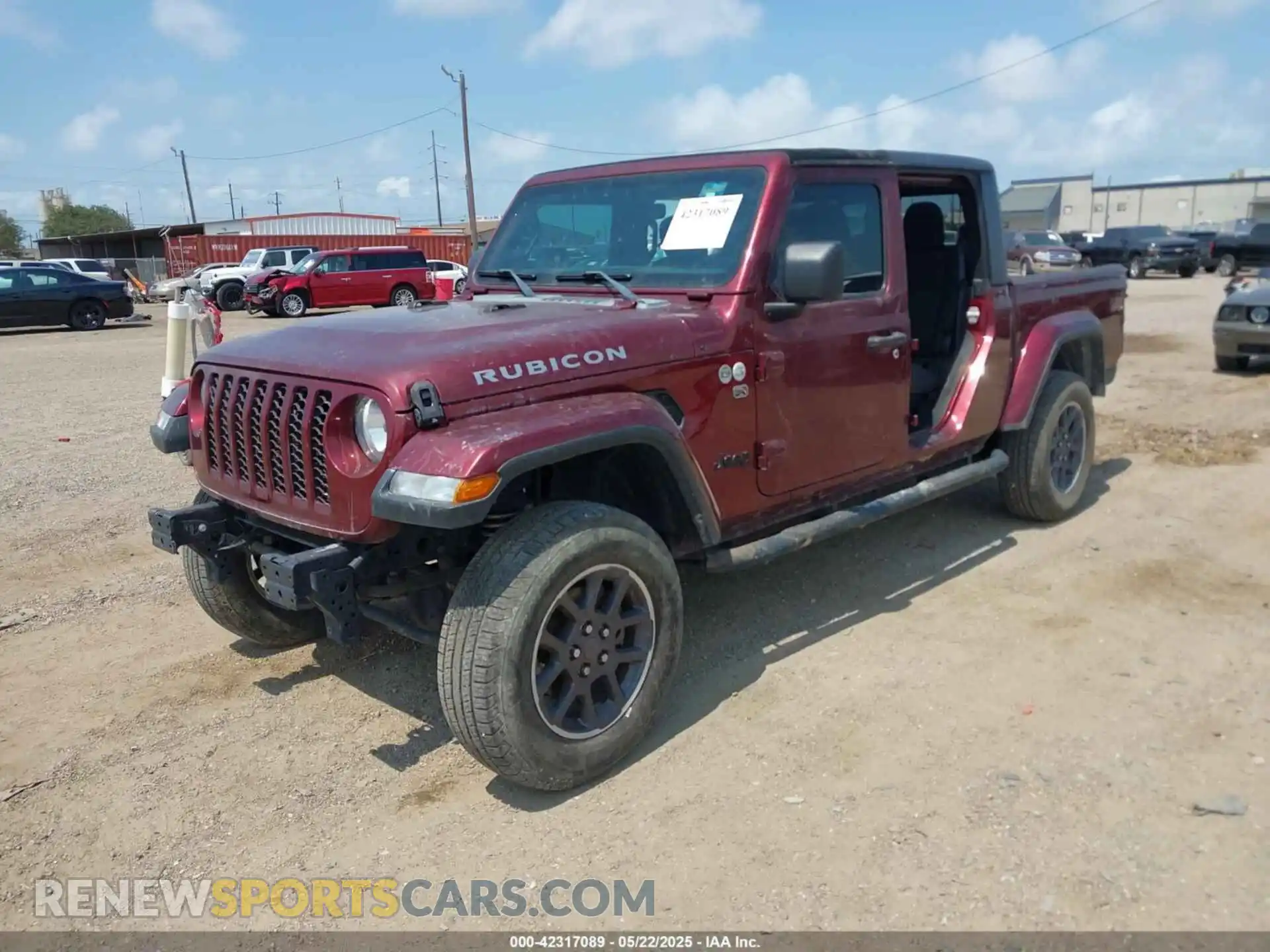 2 Photograph of a damaged car 1C6HJTAG8ML542343 JEEP GLADIATOR 2021
