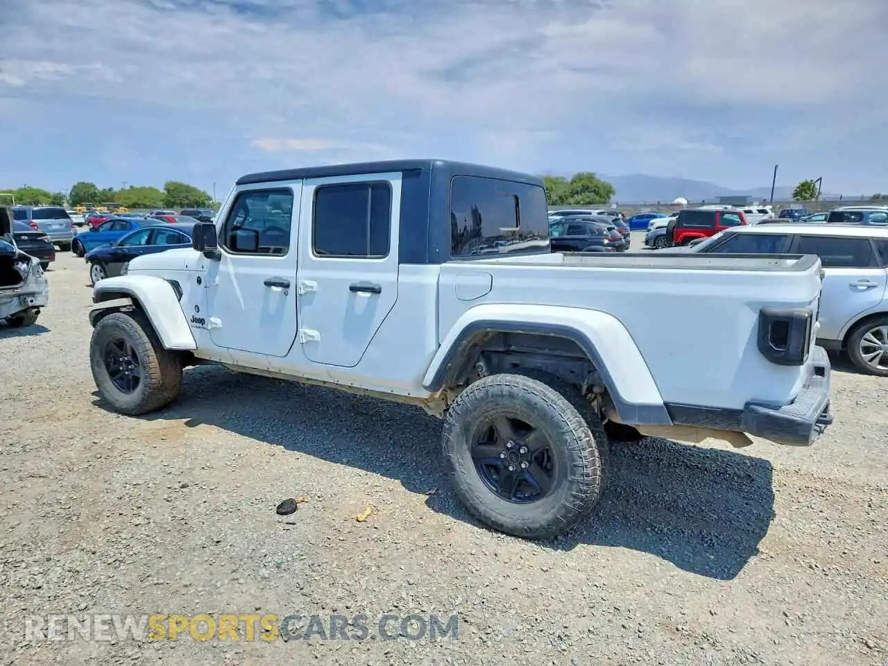 2 fotografías del automóvil dañado 1C6HJTAG8ML563130 JEEP GLADIATOR 2021
