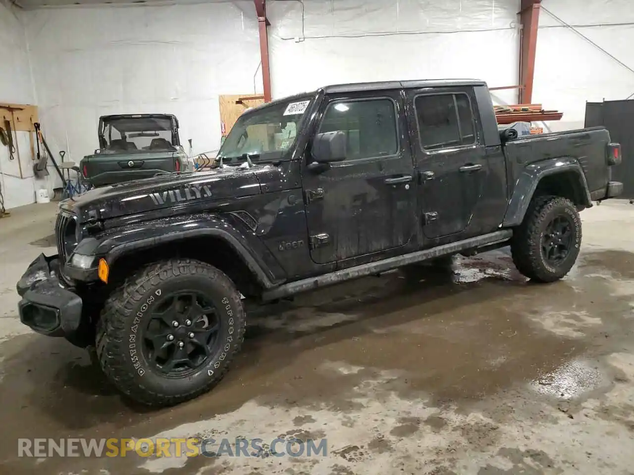 1 Photograph of a damaged car 1C6HJTAG9ML586769 JEEP GLADIATOR 2021