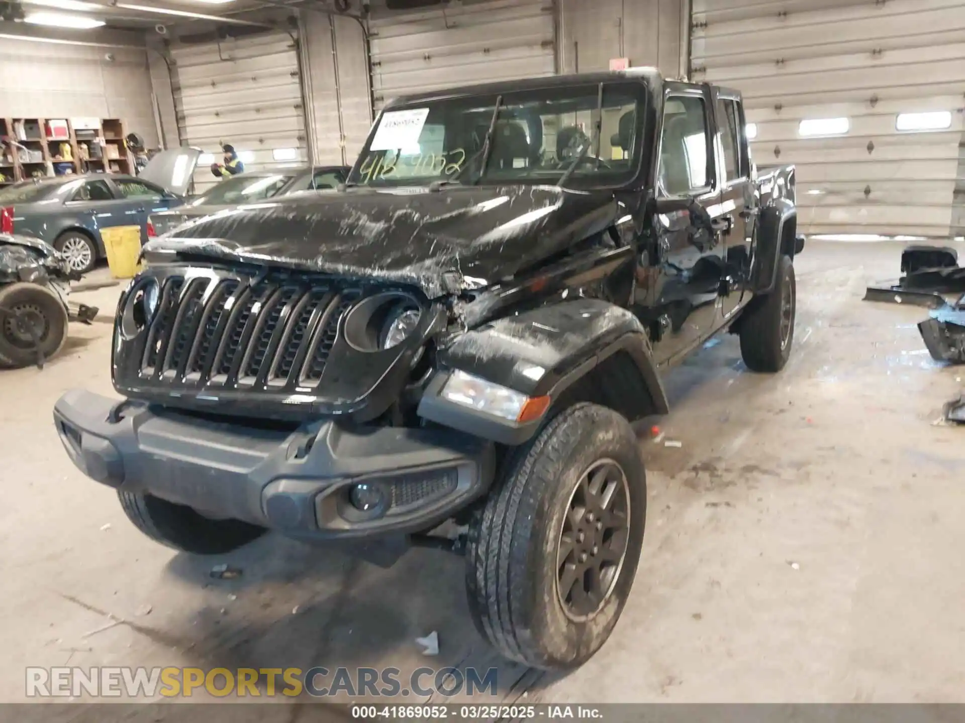 2 Photograph of a damaged car 1C6HJTAGXML514043 JEEP GLADIATOR 2021