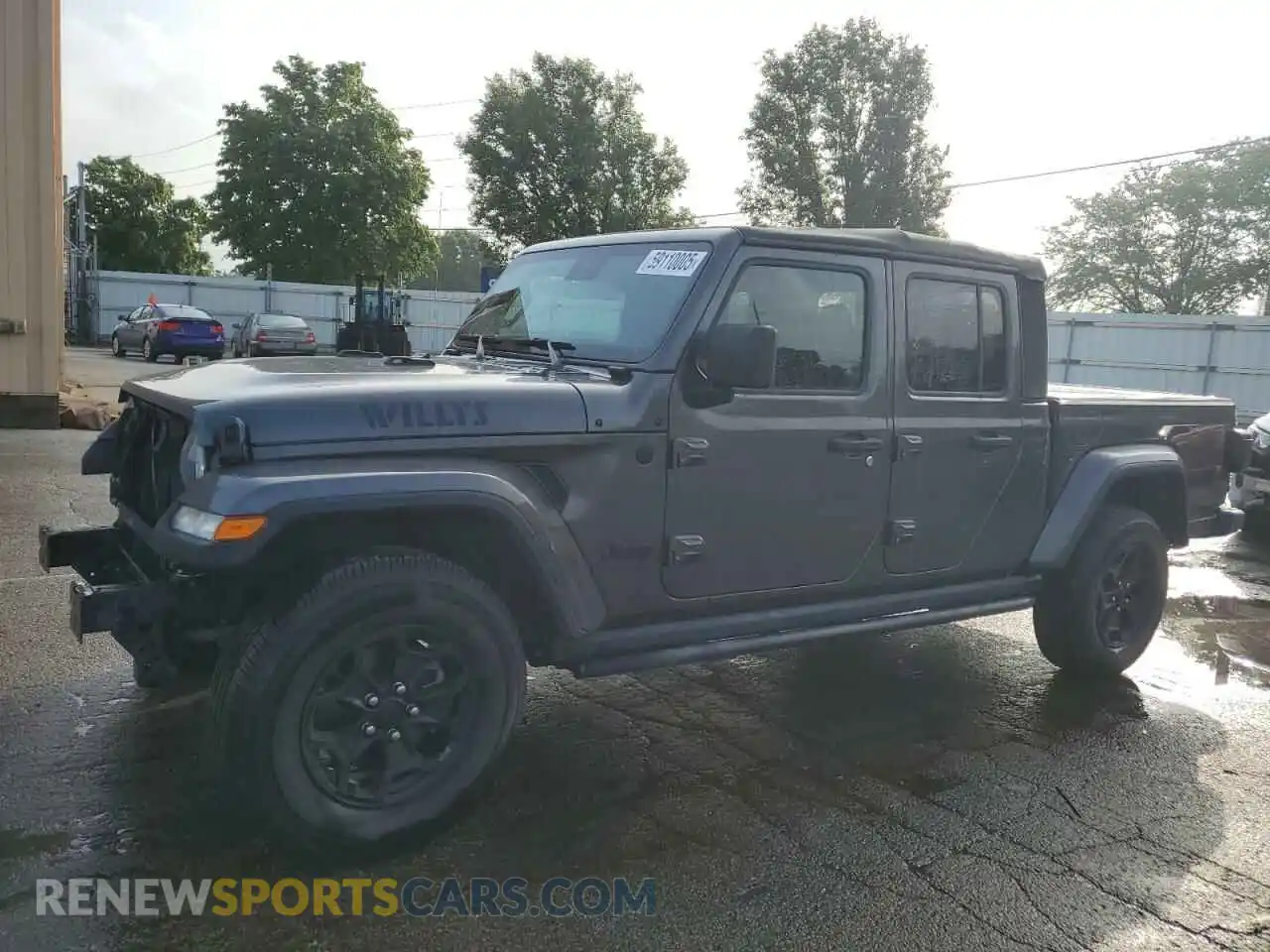 1 Photograph of a damaged car 1C6HJTAGXML527617 JEEP GLADIATOR 2021