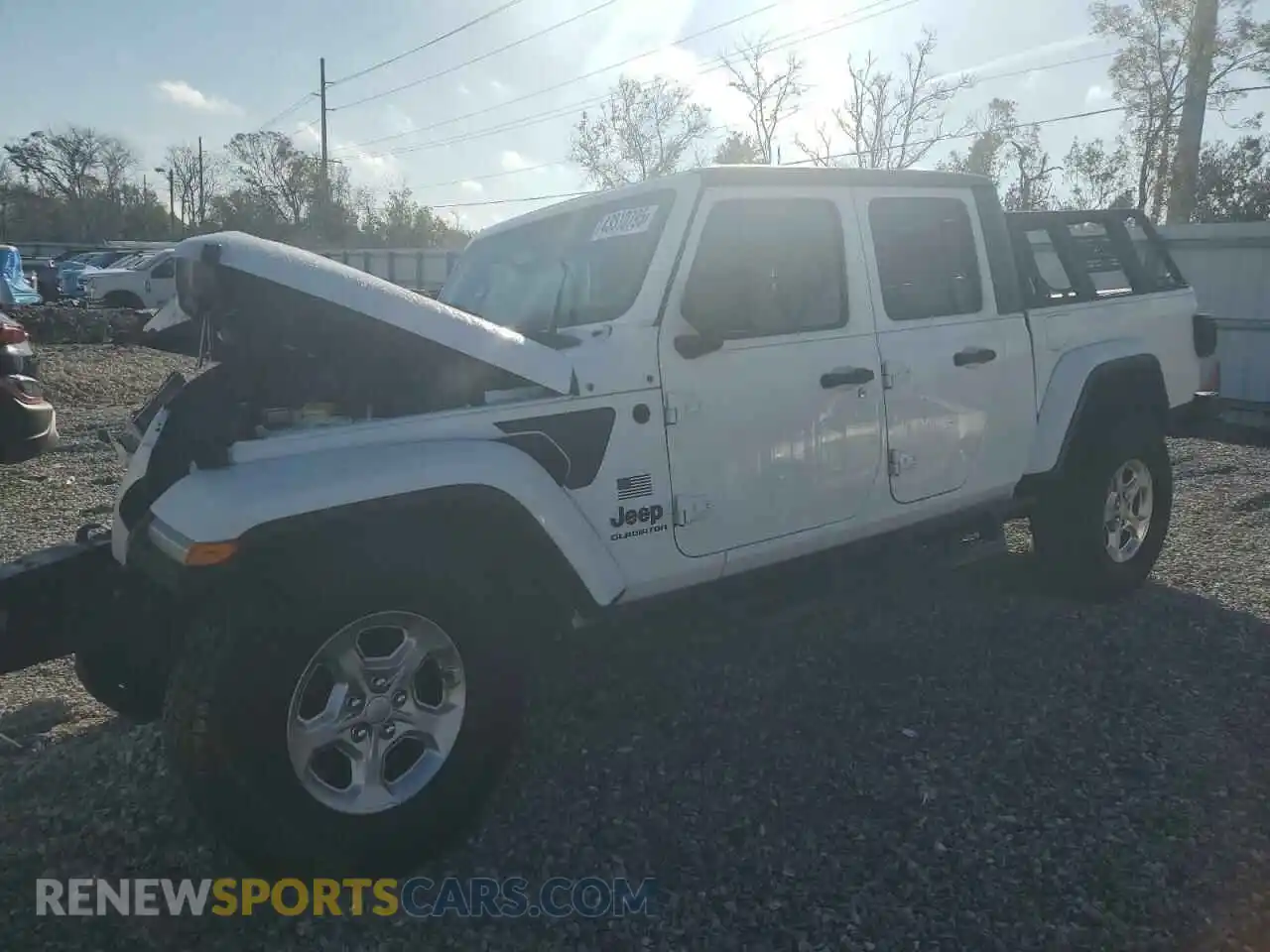 1 Photograph of a damaged car 1C6HJTAGXML557586 JEEP GLADIATOR 2021
