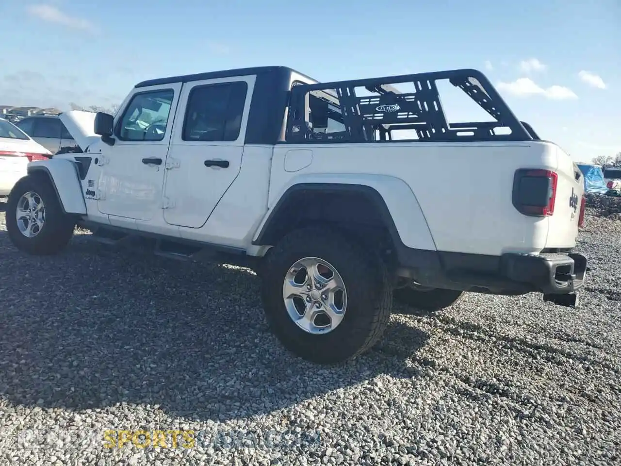 2 Photograph of a damaged car 1C6HJTAGXML557586 JEEP GLADIATOR 2021