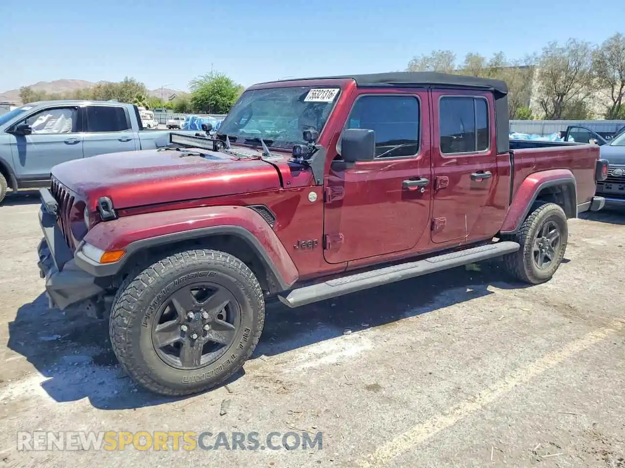 1 Photograph of a damaged car 1C6HJTAGXML573755 JEEP GLADIATOR 2021