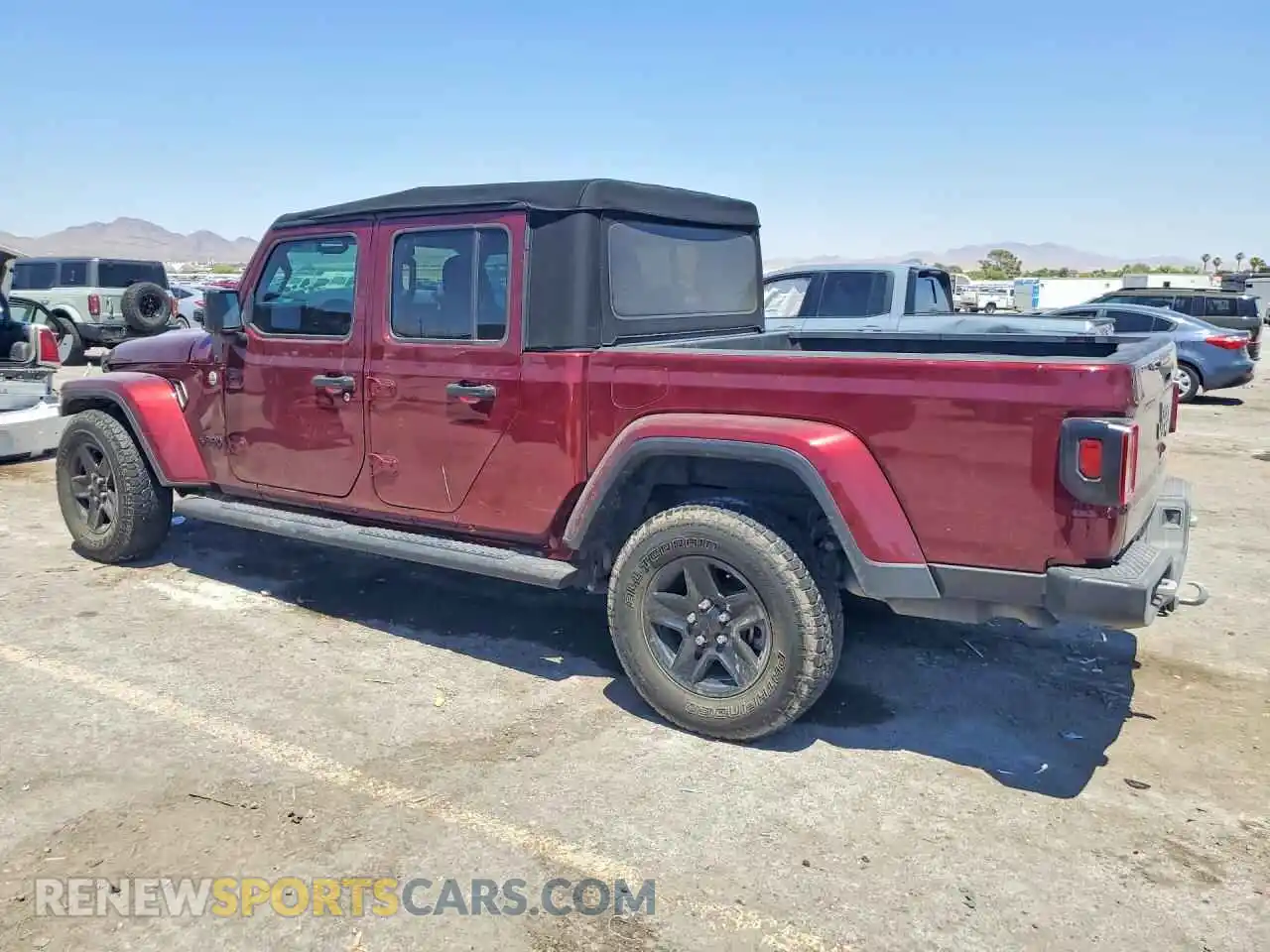 2 Photograph of a damaged car 1C6HJTAGXML573755 JEEP GLADIATOR 2021