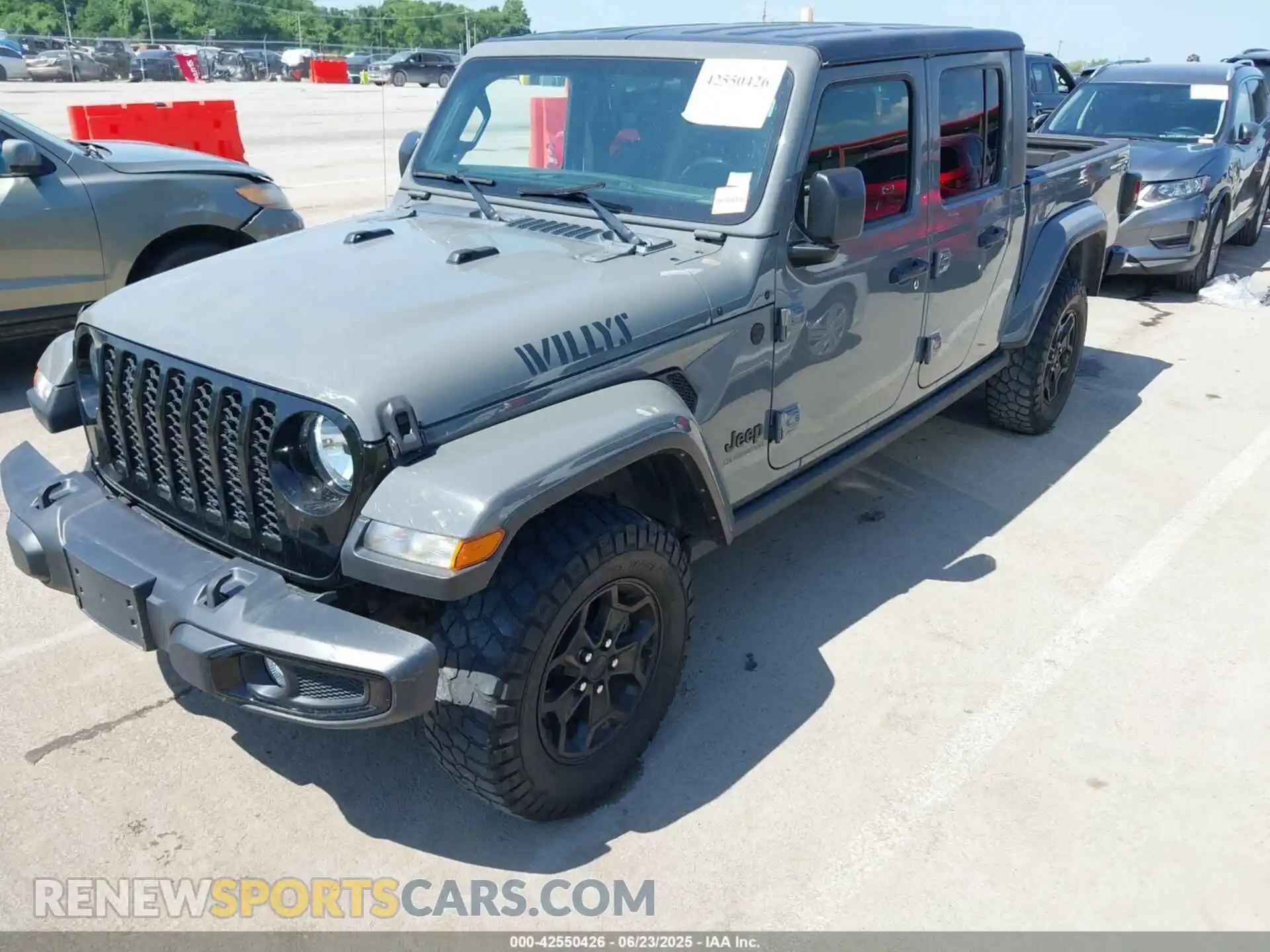 2 Photograph of a damaged car 1C6HJTAGXML606334 JEEP GLADIATOR 2021