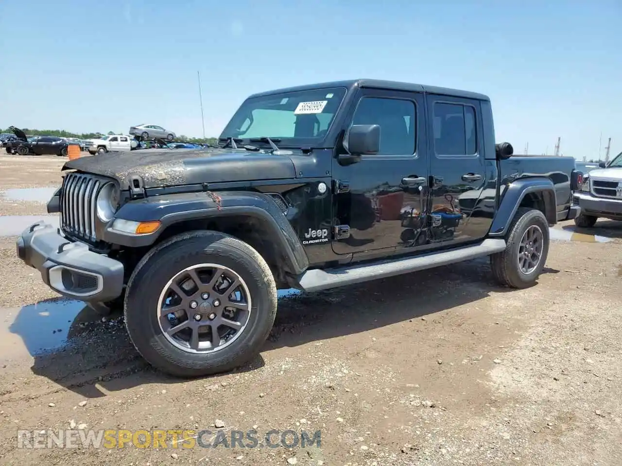 1 Photograph of a damaged car 1C6HJTFG0ML578410 JEEP GLADIATOR 2021