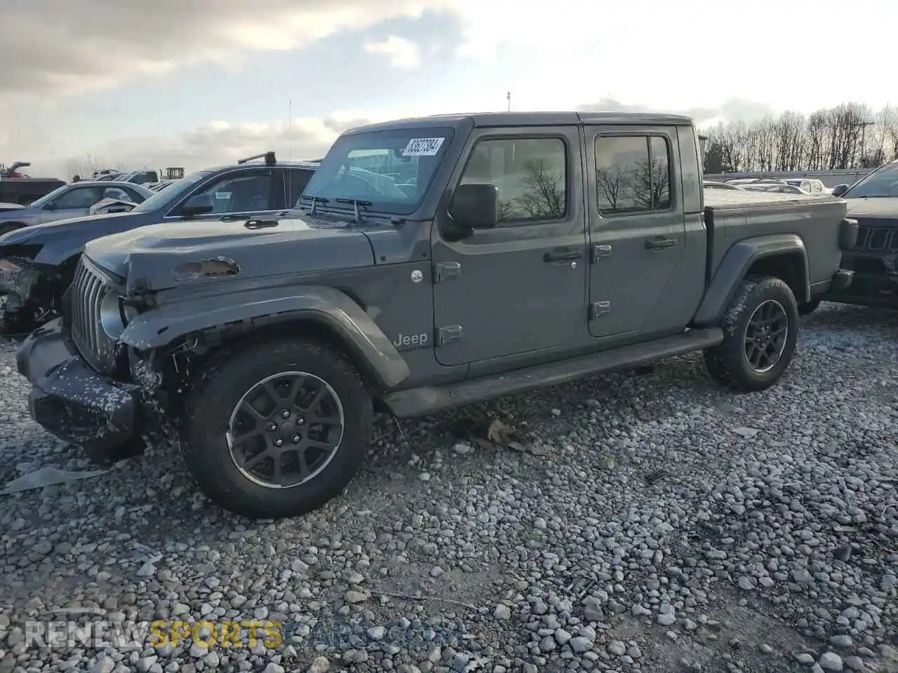 1 Photograph of a damaged car 1C6HJTFG1ML554925 JEEP GLADIATOR 2021
