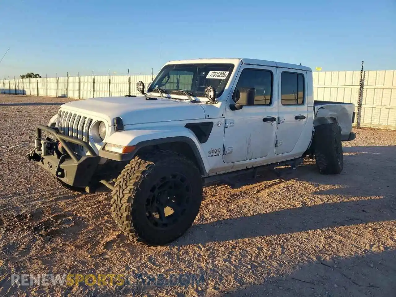 1 Photograph of a damaged car 1C6HJTFG3ML586369 JEEP GLADIATOR 2021