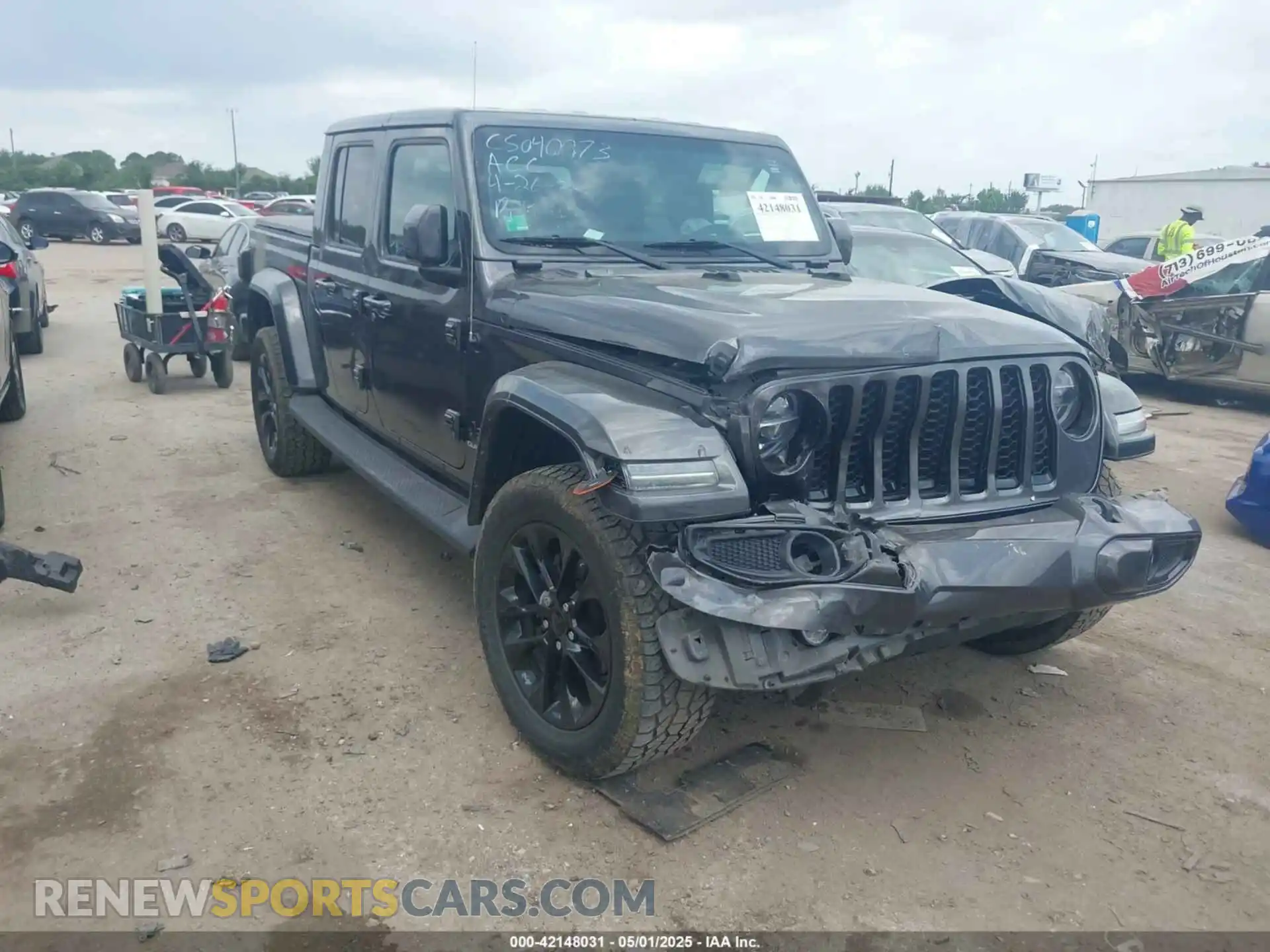 1 Photograph of a damaged car 1C6HJTFG4ML617175 JEEP GLADIATOR 2021