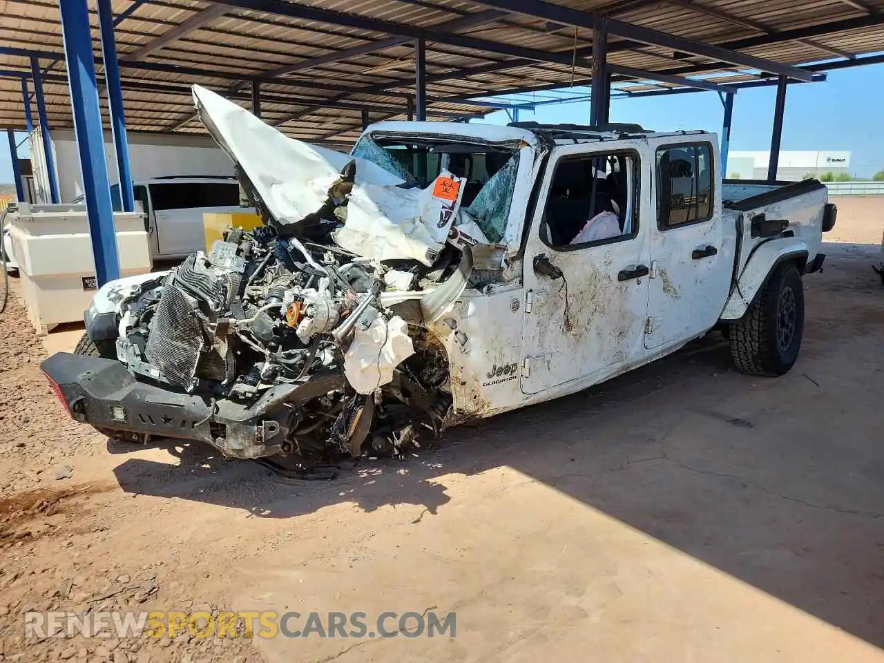 1 Photograph of a damaged car 1C6HJTFG7ML529771 JEEP GLADIATOR 2021