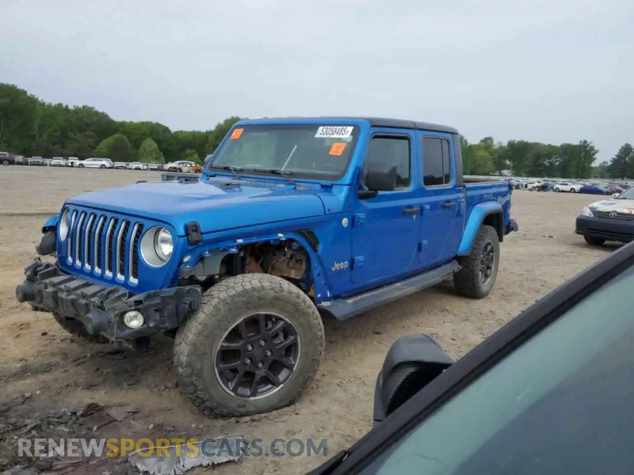 1 Photograph of a damaged car 1C6HJTFG7ML585693 JEEP GLADIATOR 2021