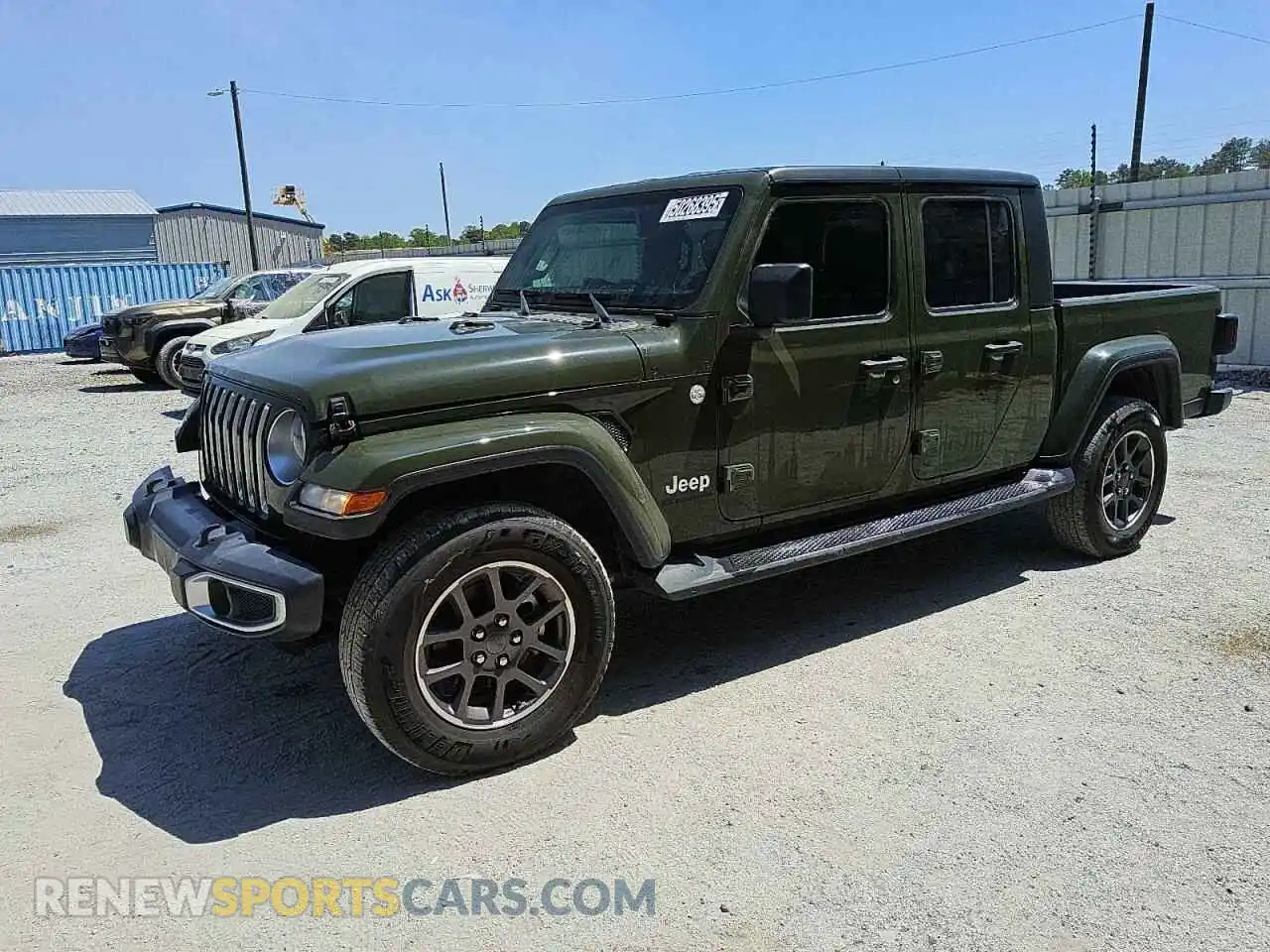 1 Photograph of a damaged car 1C6HJTFG8ML554582 JEEP GLADIATOR 2021